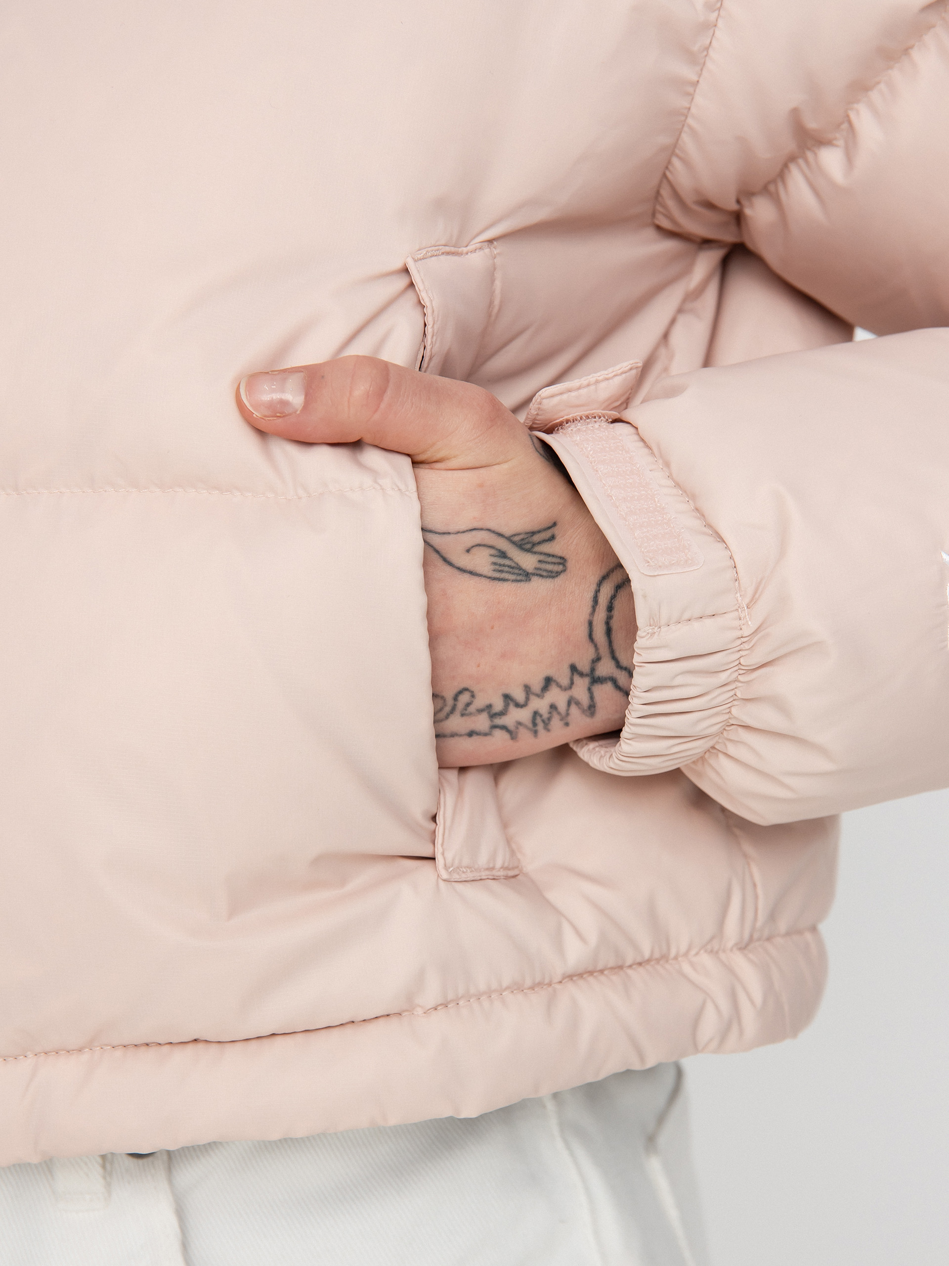The North Face Nuptse Short Jacket Wmn - pink (pink moss)