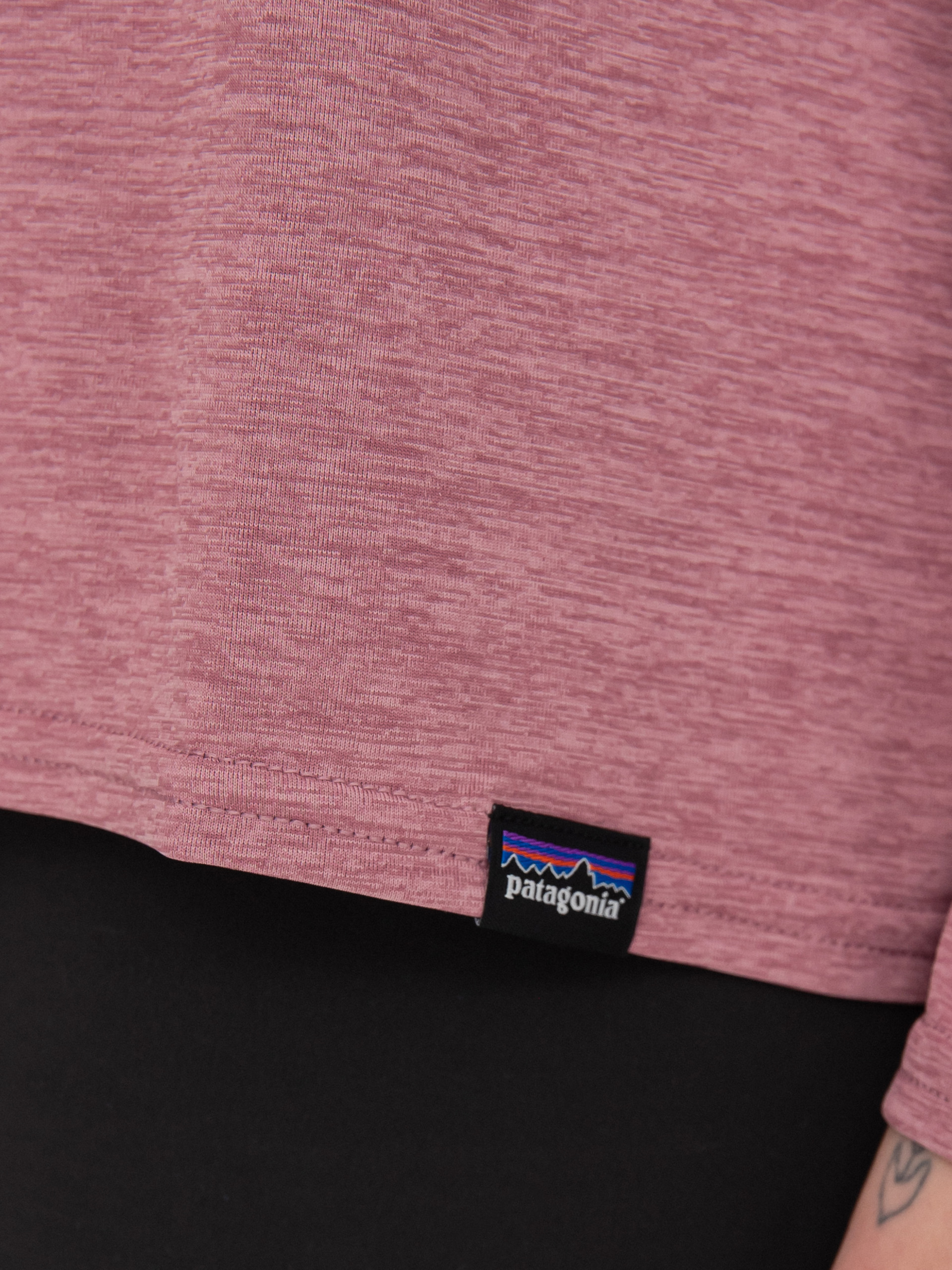 Patagonia Cap Cool Daily Graphic Shirt Longsleeve Wmn (across the trail/evening mauve x dye)