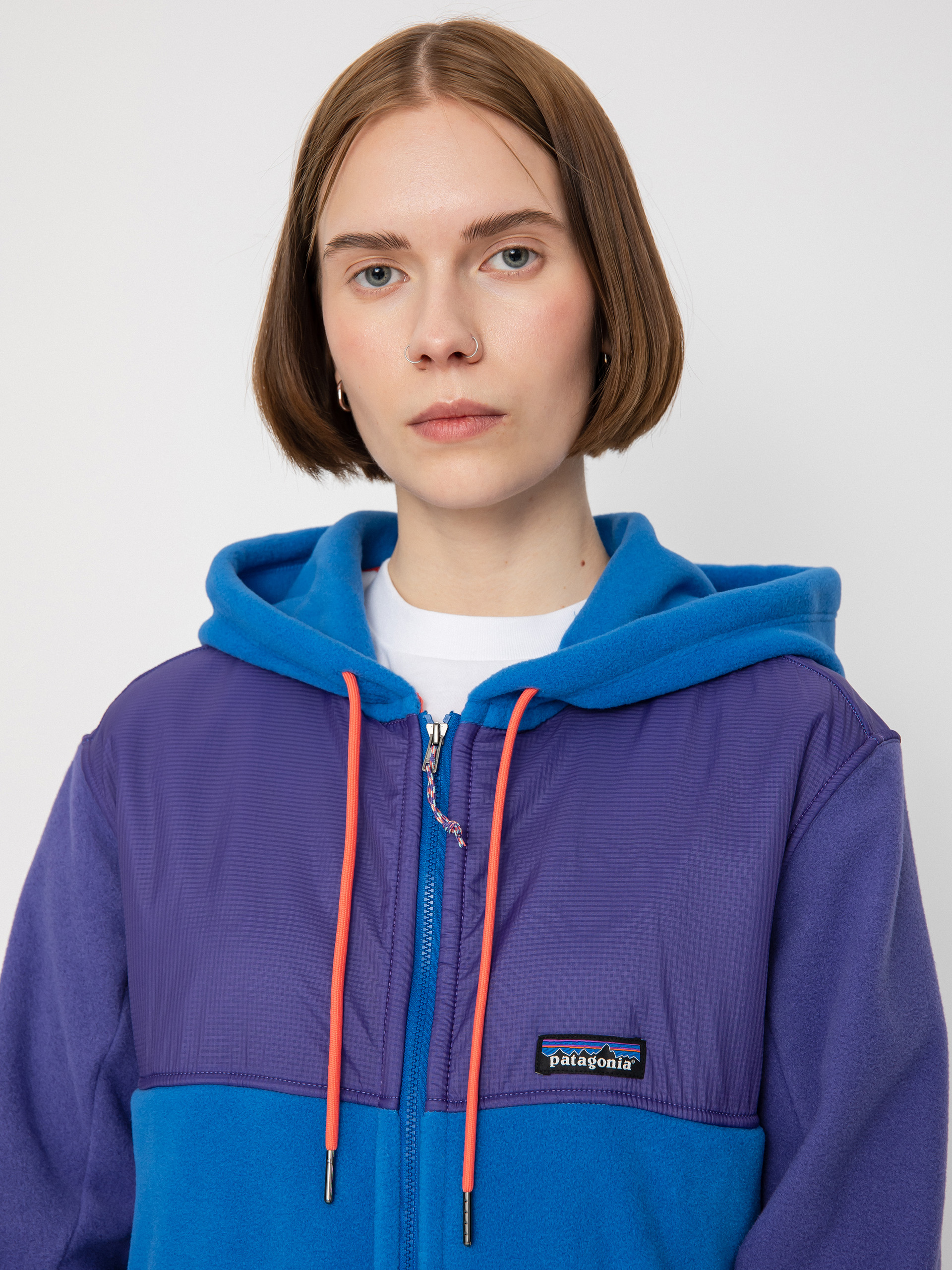 Womens Patagonia Microdini Hoody Fleece (bayou blue)
