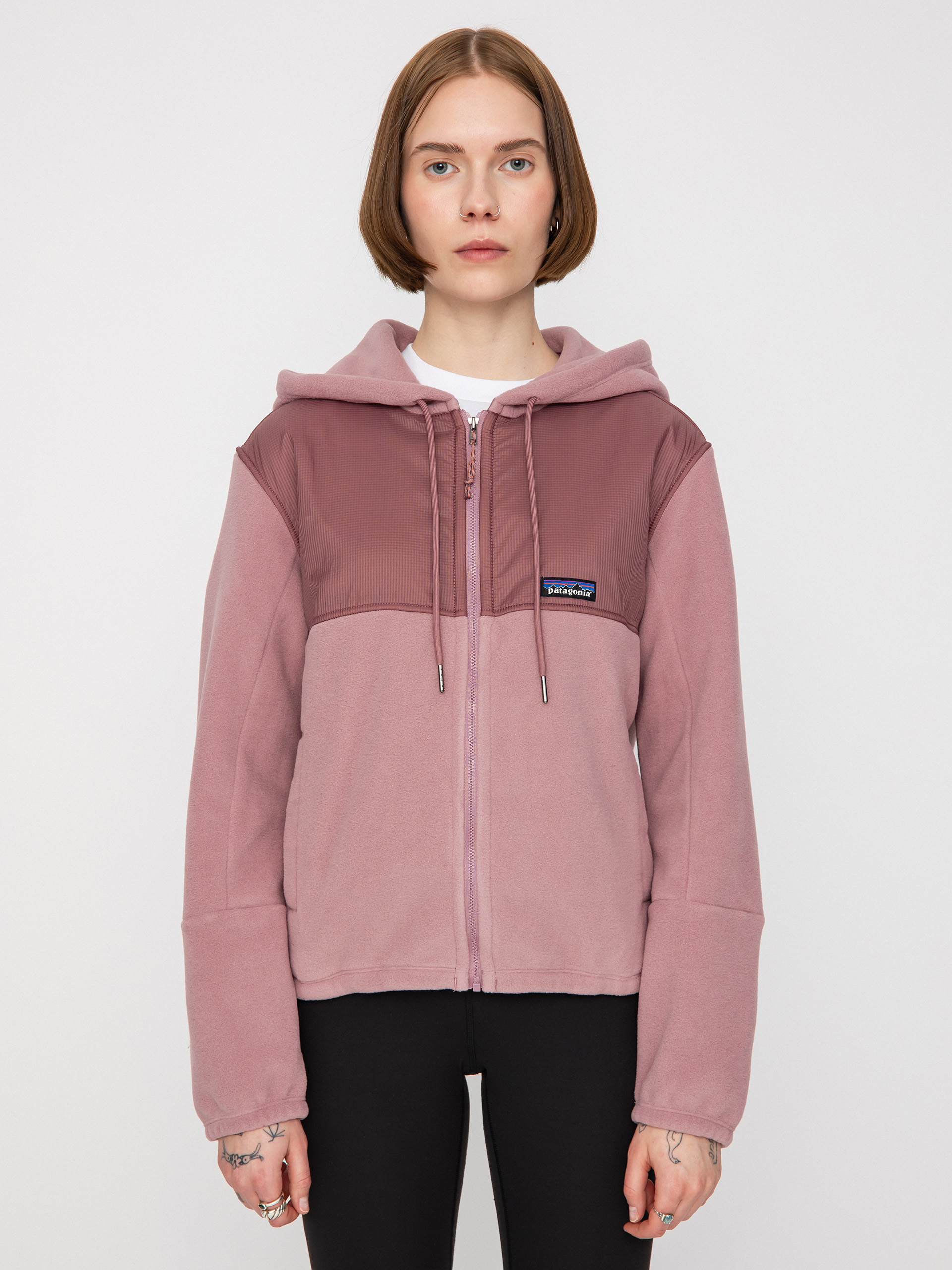 Womens Patagonia Microdini Hoody Fleece (evening mauve)