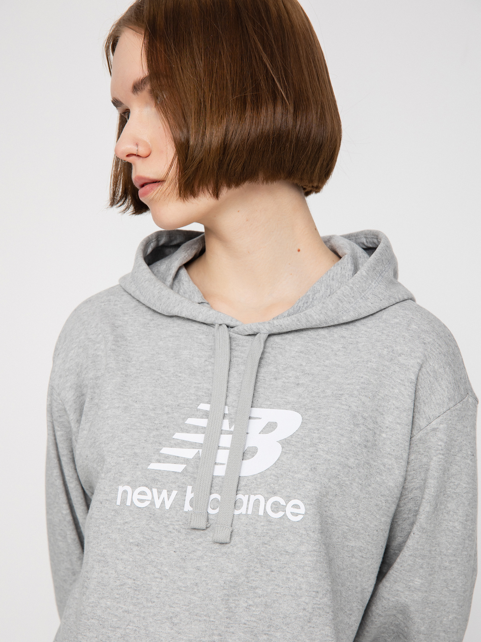 New Balance Essentials HD Hoodie Wmn grey (athletic grey)