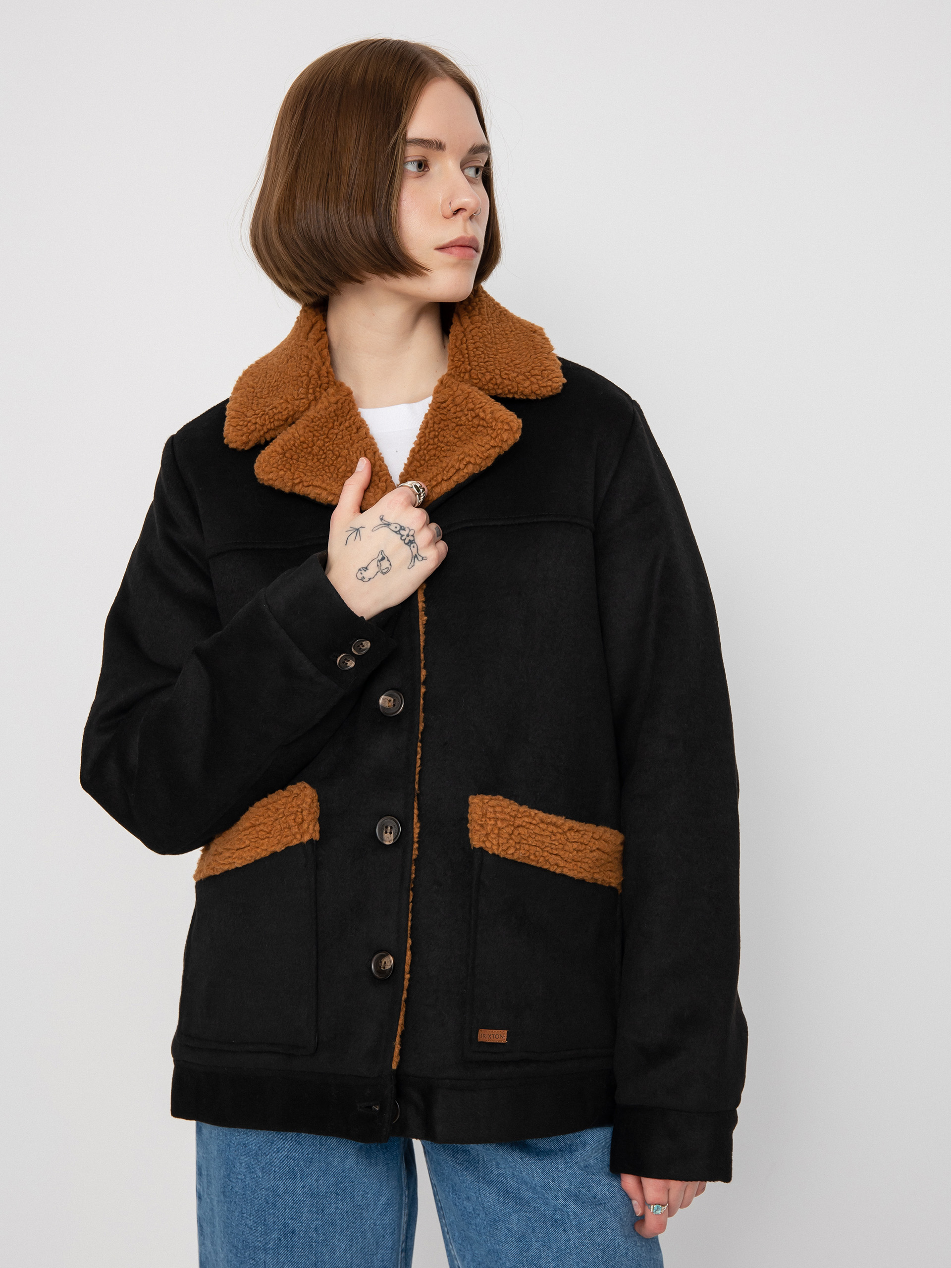 Brixton Nouvelle Coat Jacket Wmn - black (black)