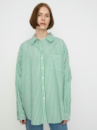 Brixton Sidney Oversized Ls Shirt Wmn (leprechaun)