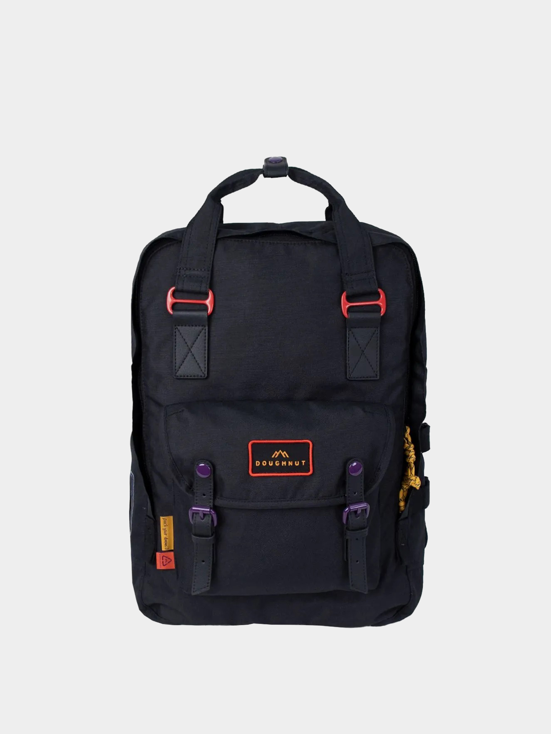 Doughnut Macaroon Happy Camper Series Backpack (black)