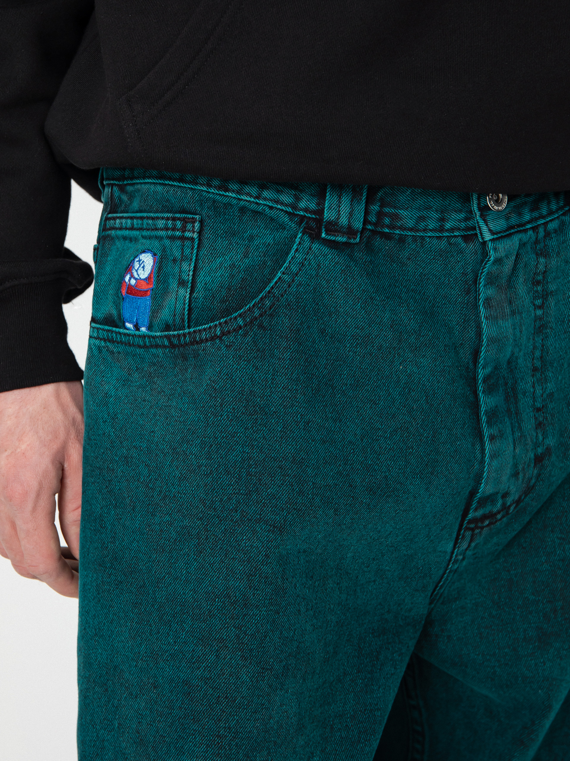 Polar Skate Big Boy Jeans Pants - green (teal black) 