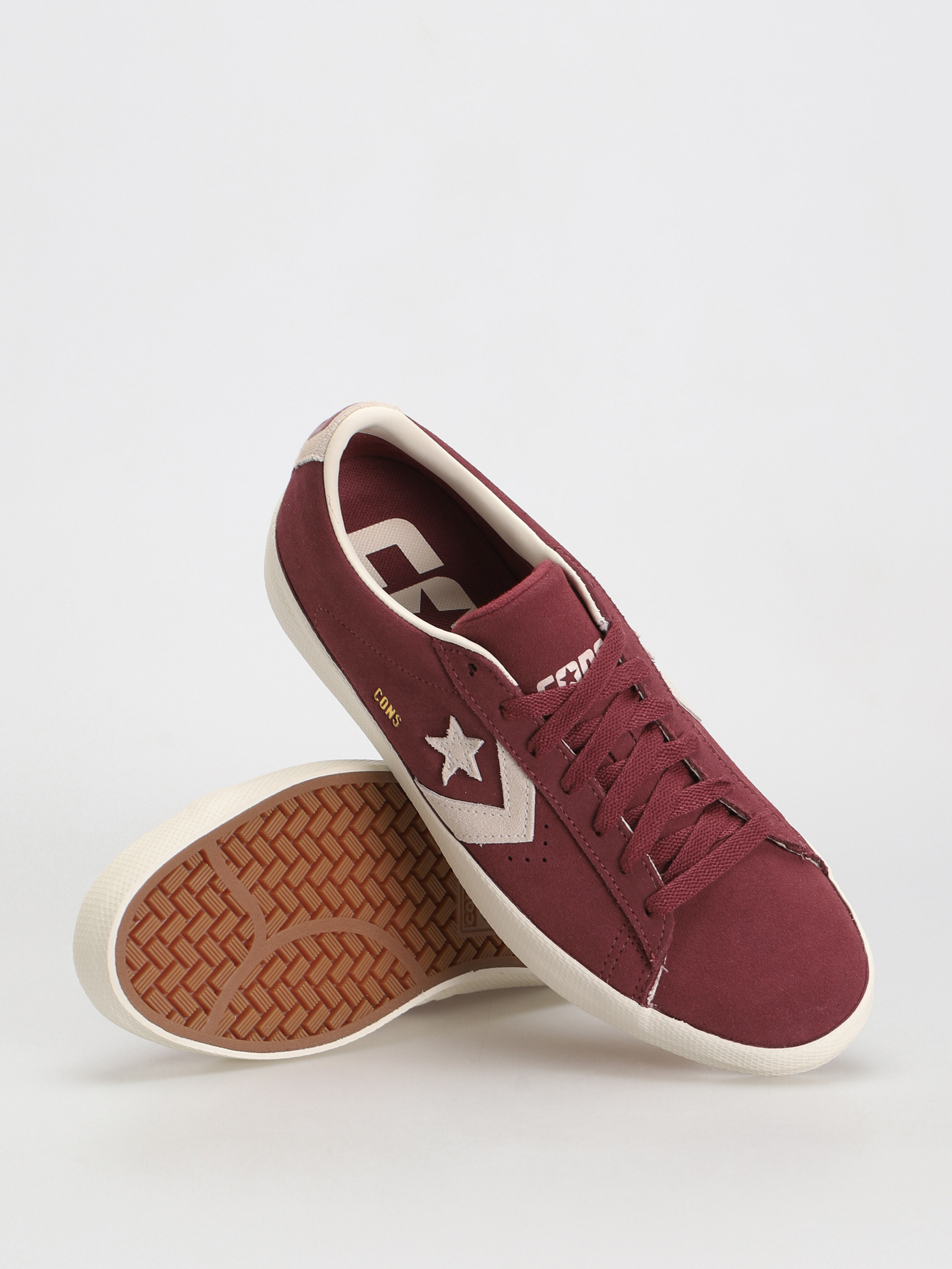 Converse Pro Leather Vulc OX Shoes (cherry vision/egret)