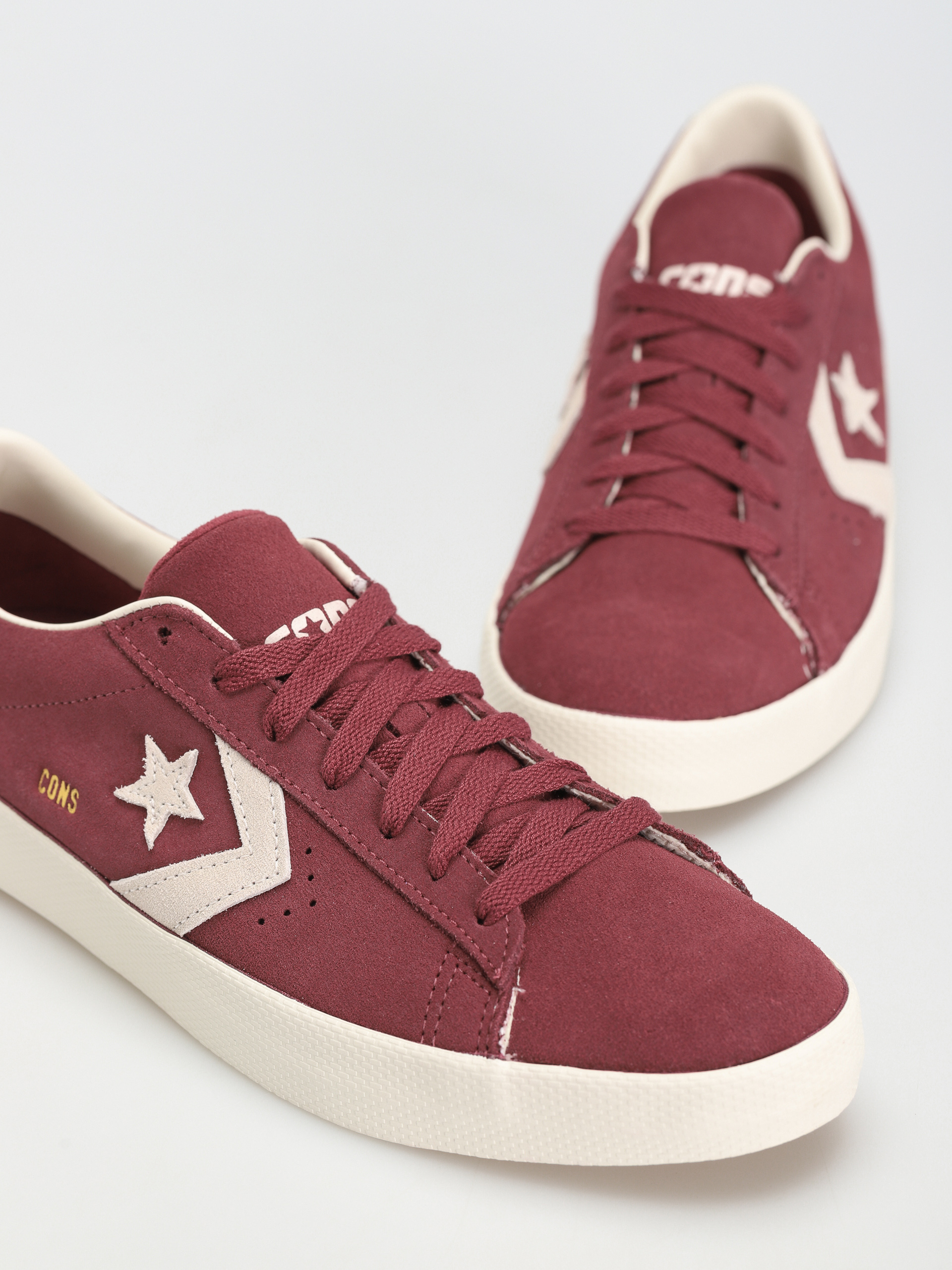 Converse Pro Leather Vulc OX Shoes (cherry vision/egret)
