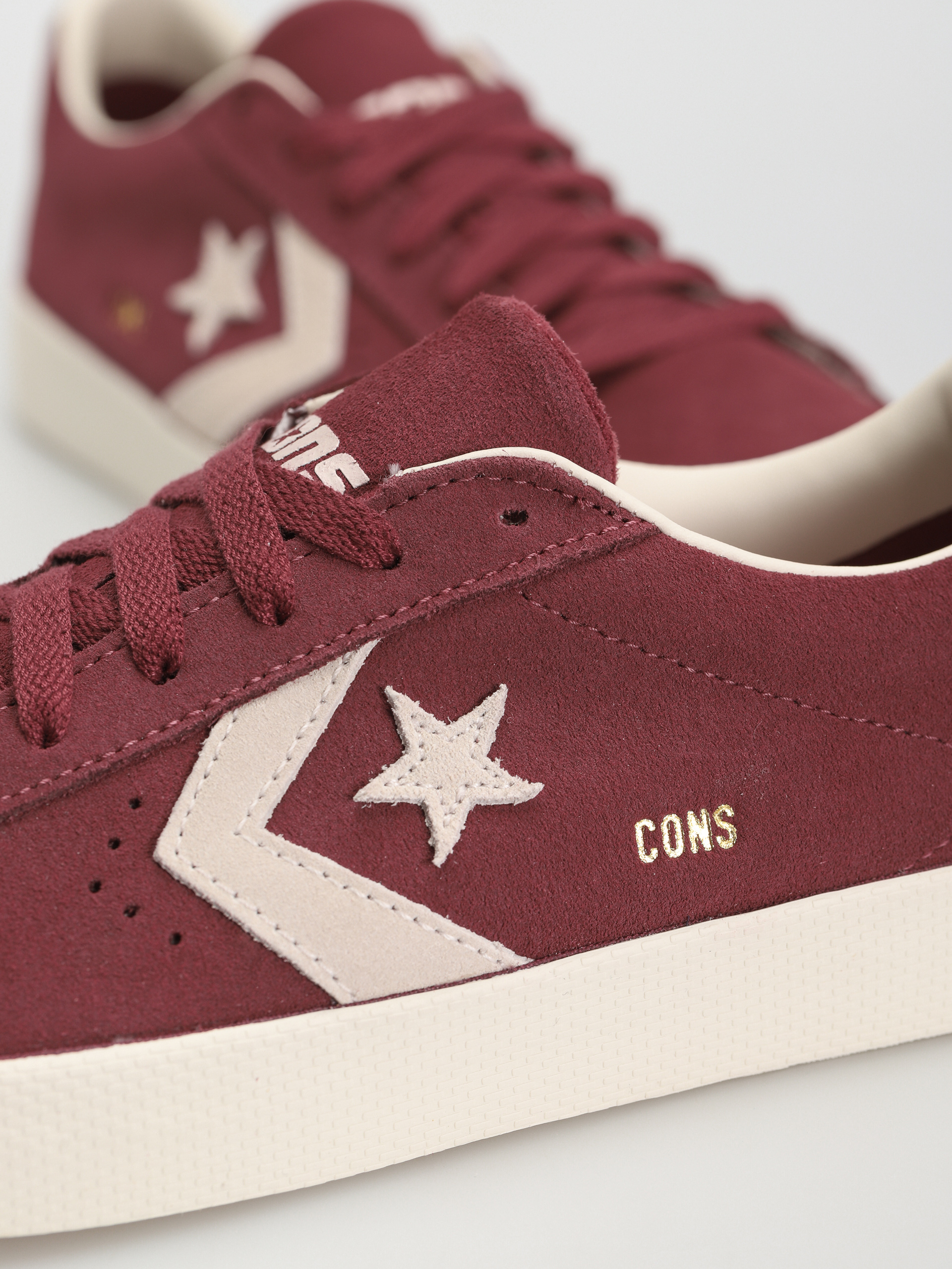 Converse Pro Leather Vulc OX Shoes (cherry vision/egret)