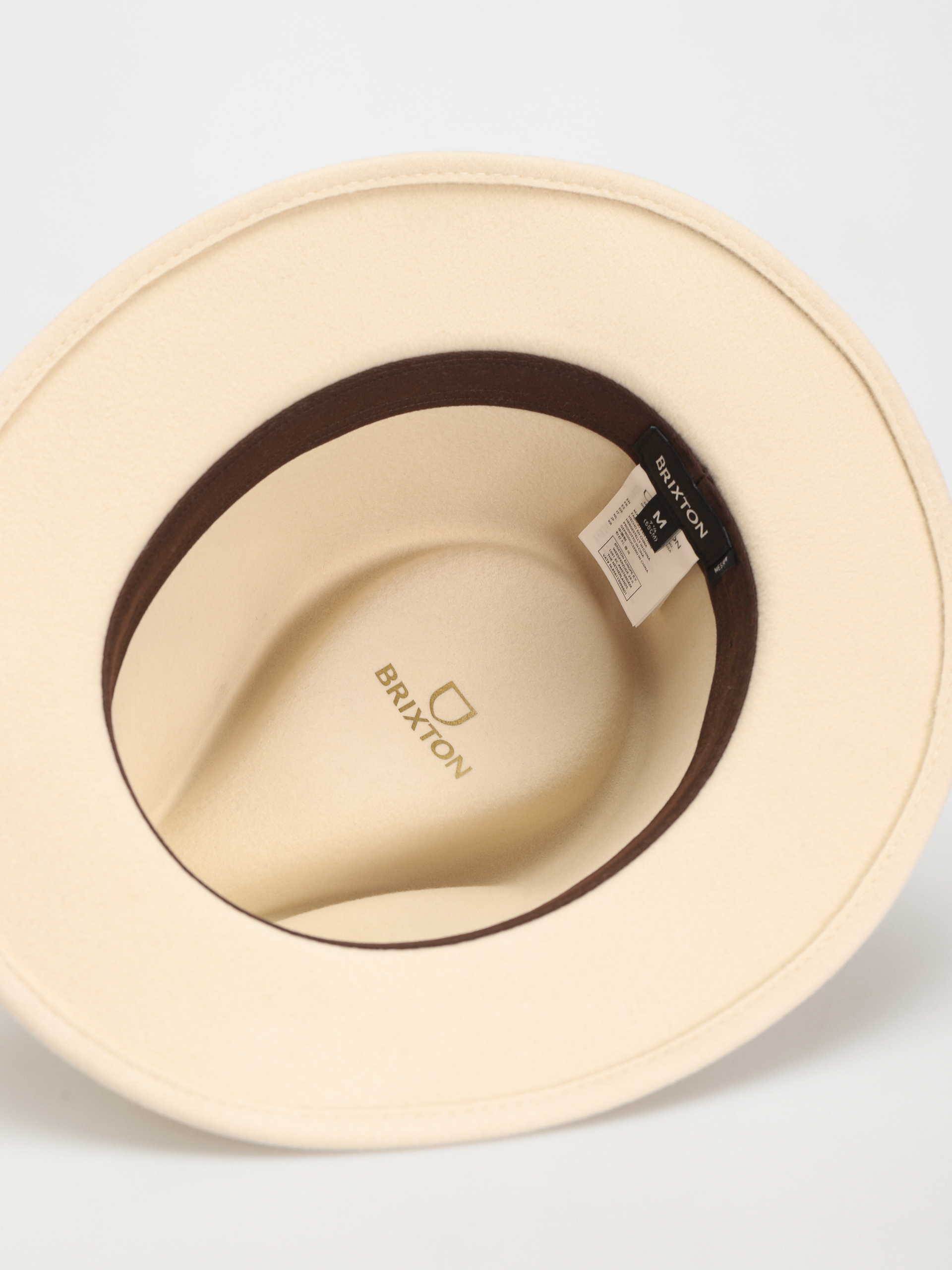 Shop Brixton Messer Packable Fedora In Desert Palm - Fast Shipping