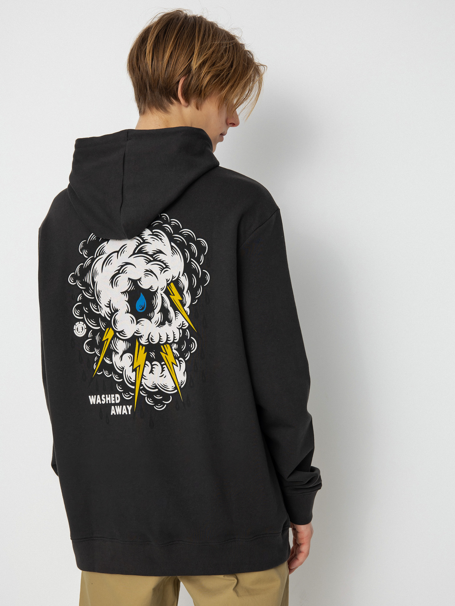 Element Angry Clouds HD Hoodie black (off black)