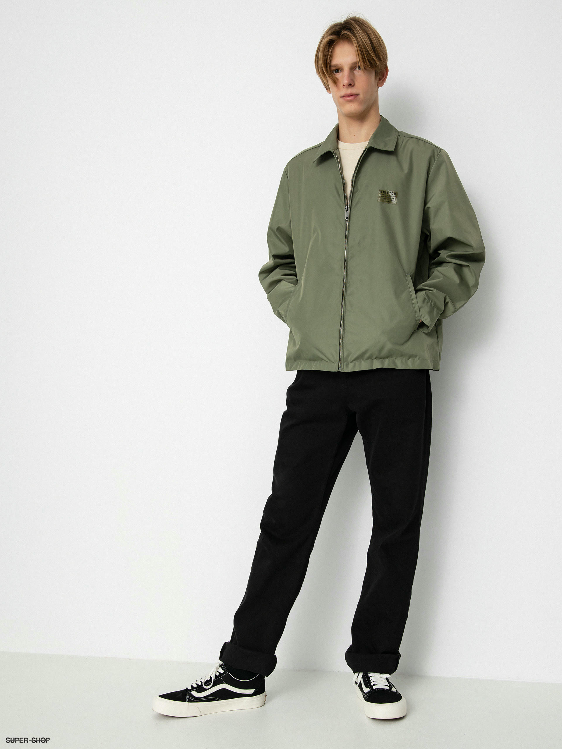 Brixton mast jacket on sale olive