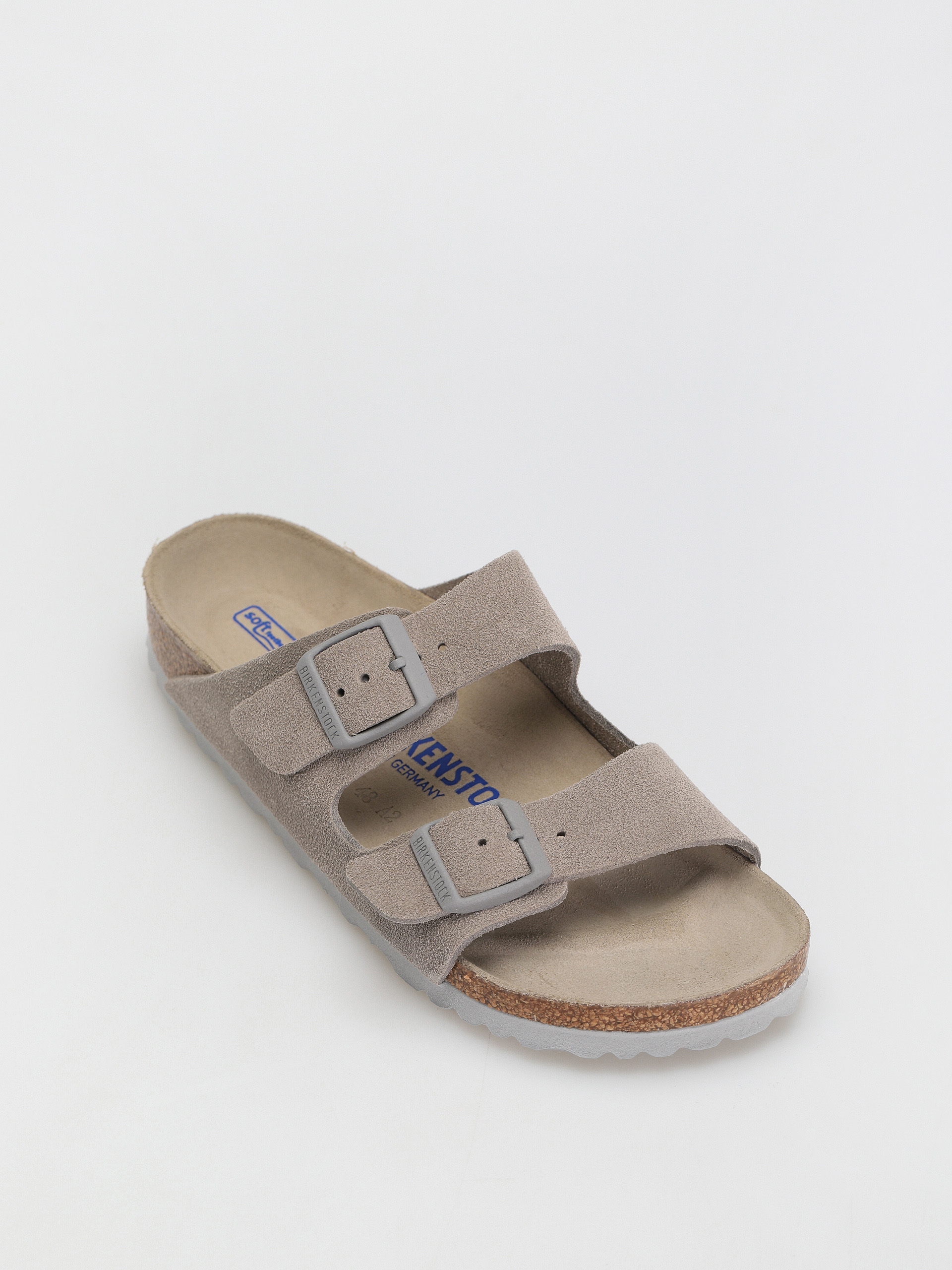 Birkenstock Arizona Suede Narrow Flip-flops Wmn (stone coin)