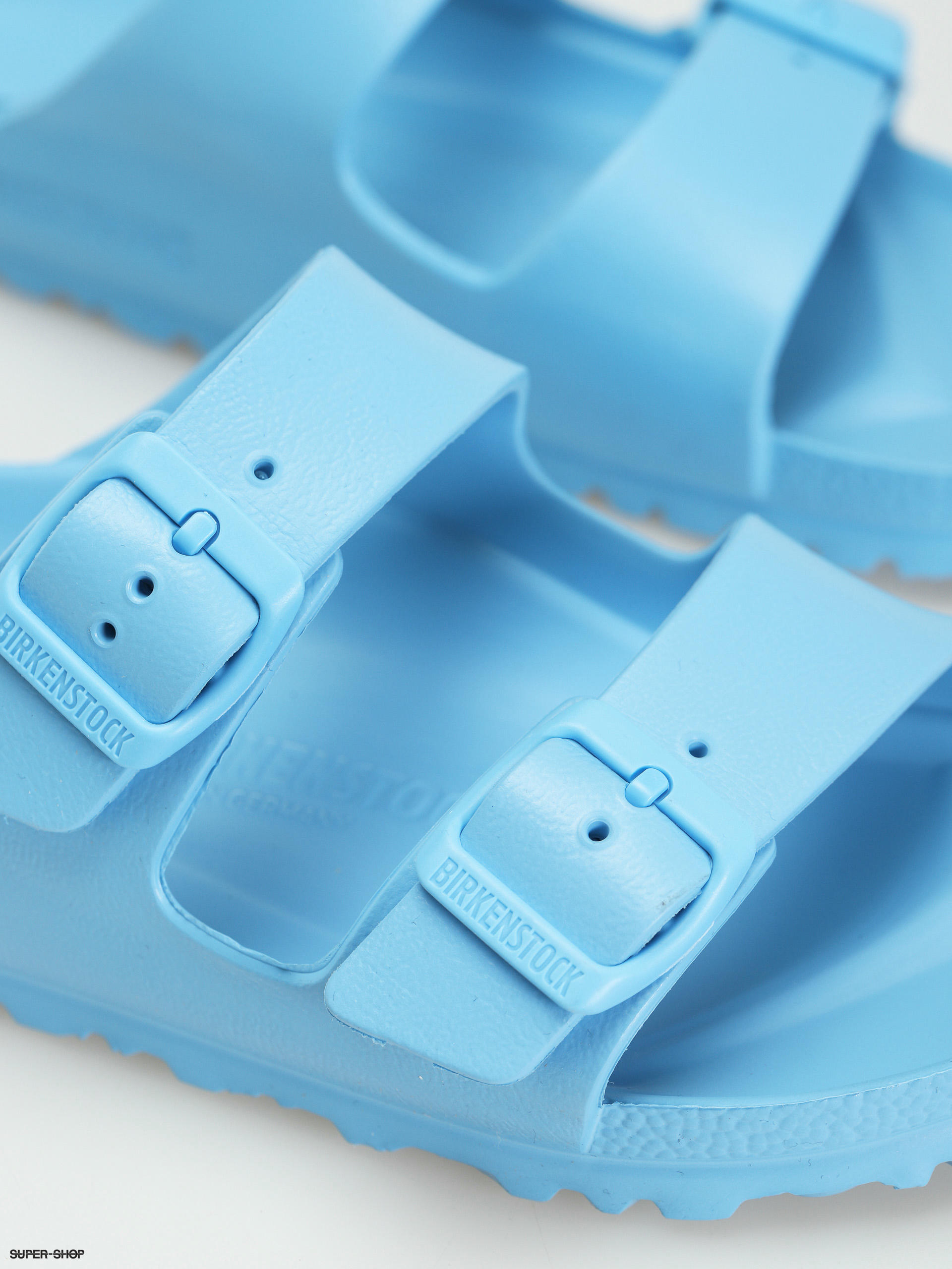 Blue plastic sales birkenstocks