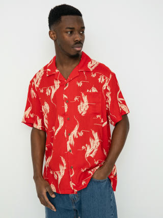Brixton Bunker Slub Shirt (aloha red/white/coconut)