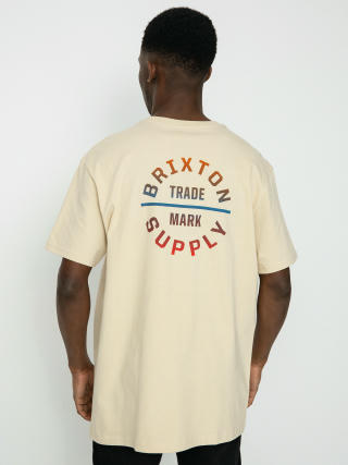 Brixton Oath V T-shirt (cream/aloha gradient)