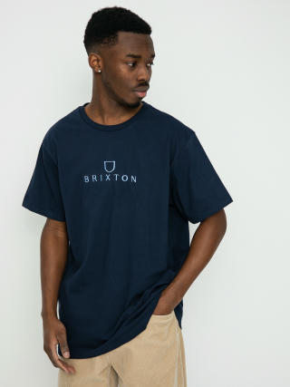 Brixton Alpha Thread T-shirt (washed navy/pacific blue)