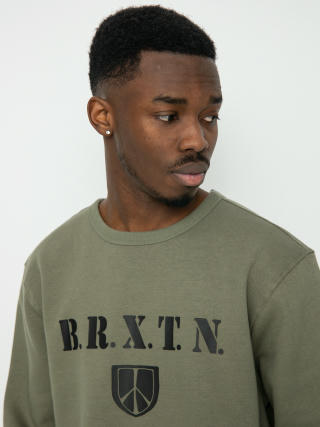 Brixton Peace Shield Sweatshirt (olive surplus)