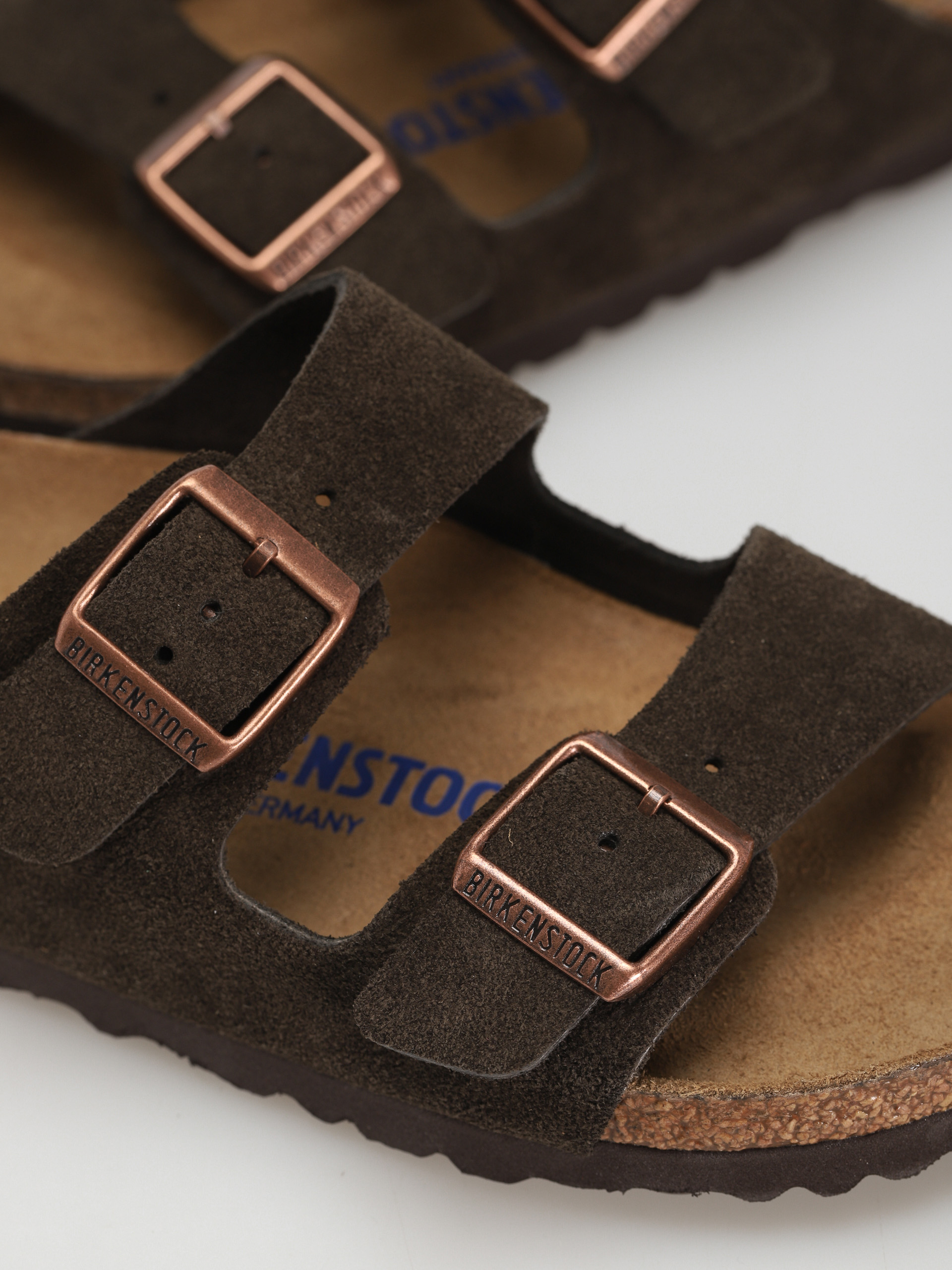 Birkenstock Arizona Sfb Narrow Flip-flops Wmn (mocca suede leather)