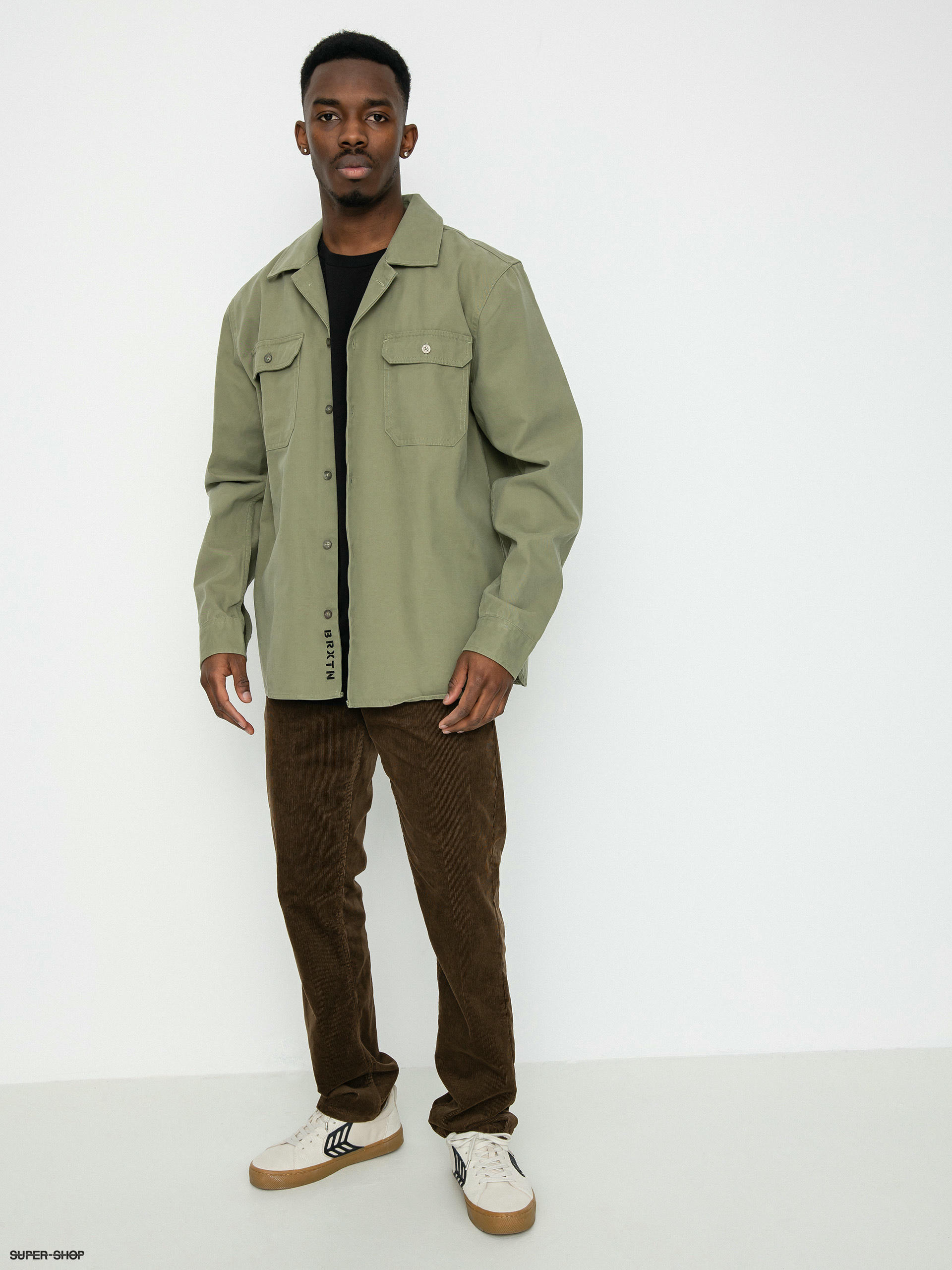 Olive on sale overshirt jacket