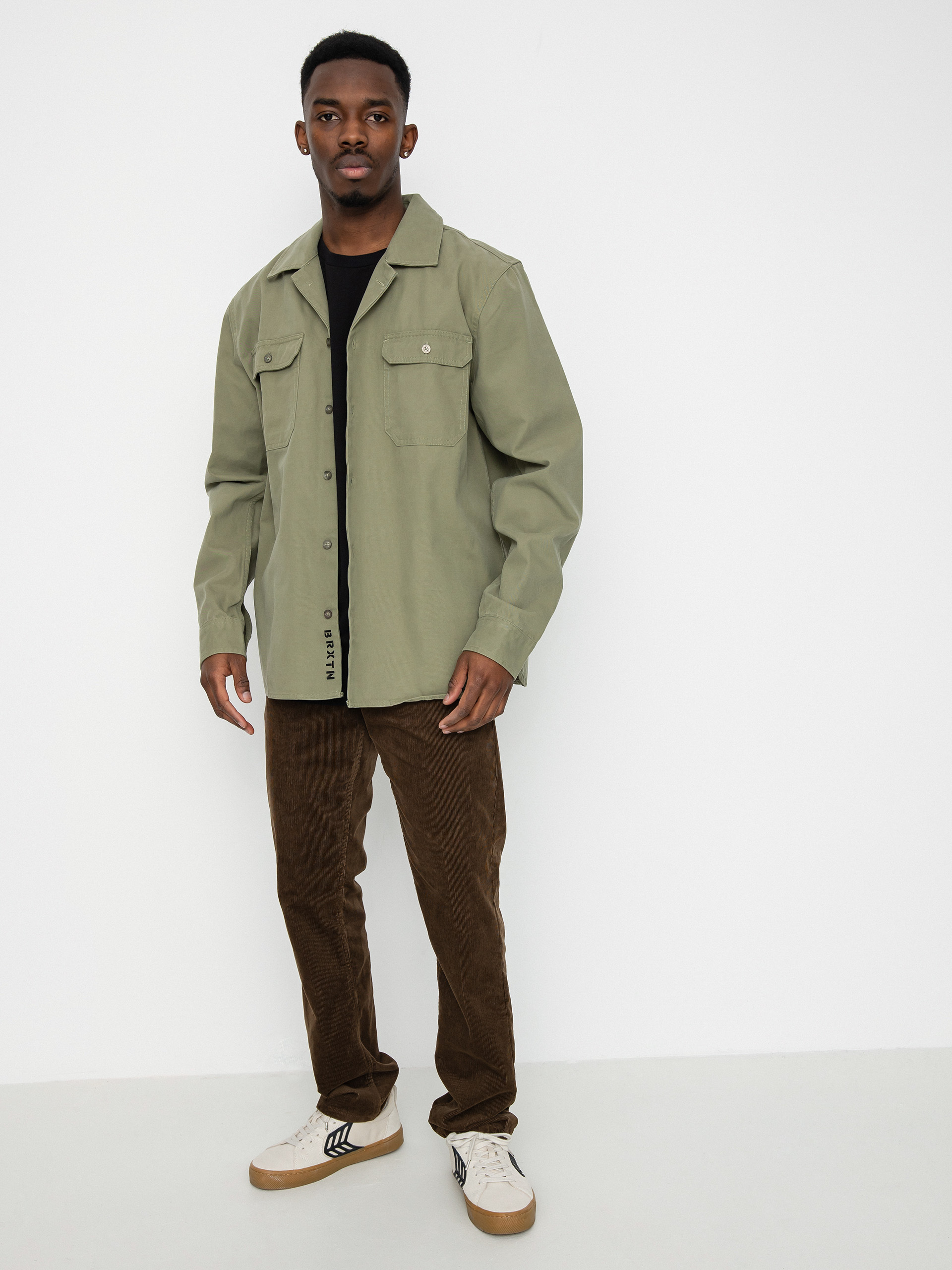 Brixton Bowery Surplus Overshirt Ls Shirt (olive surplus)