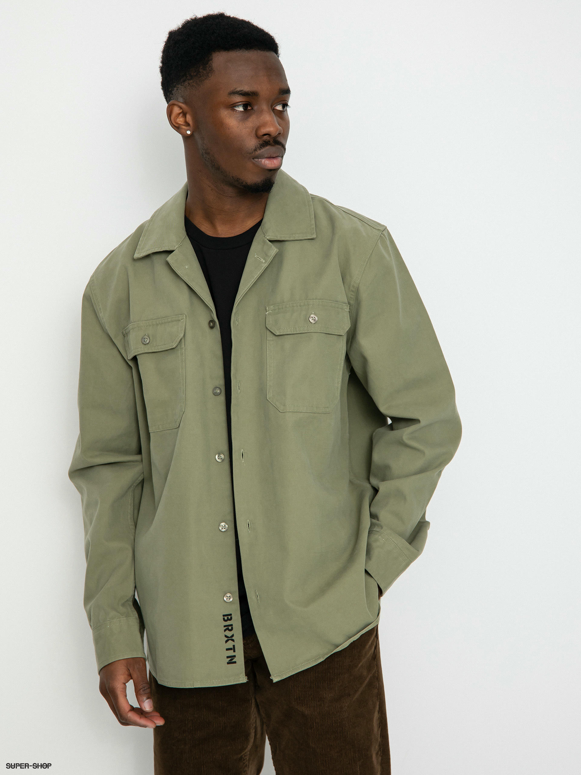 Olive on sale overshirt jacket