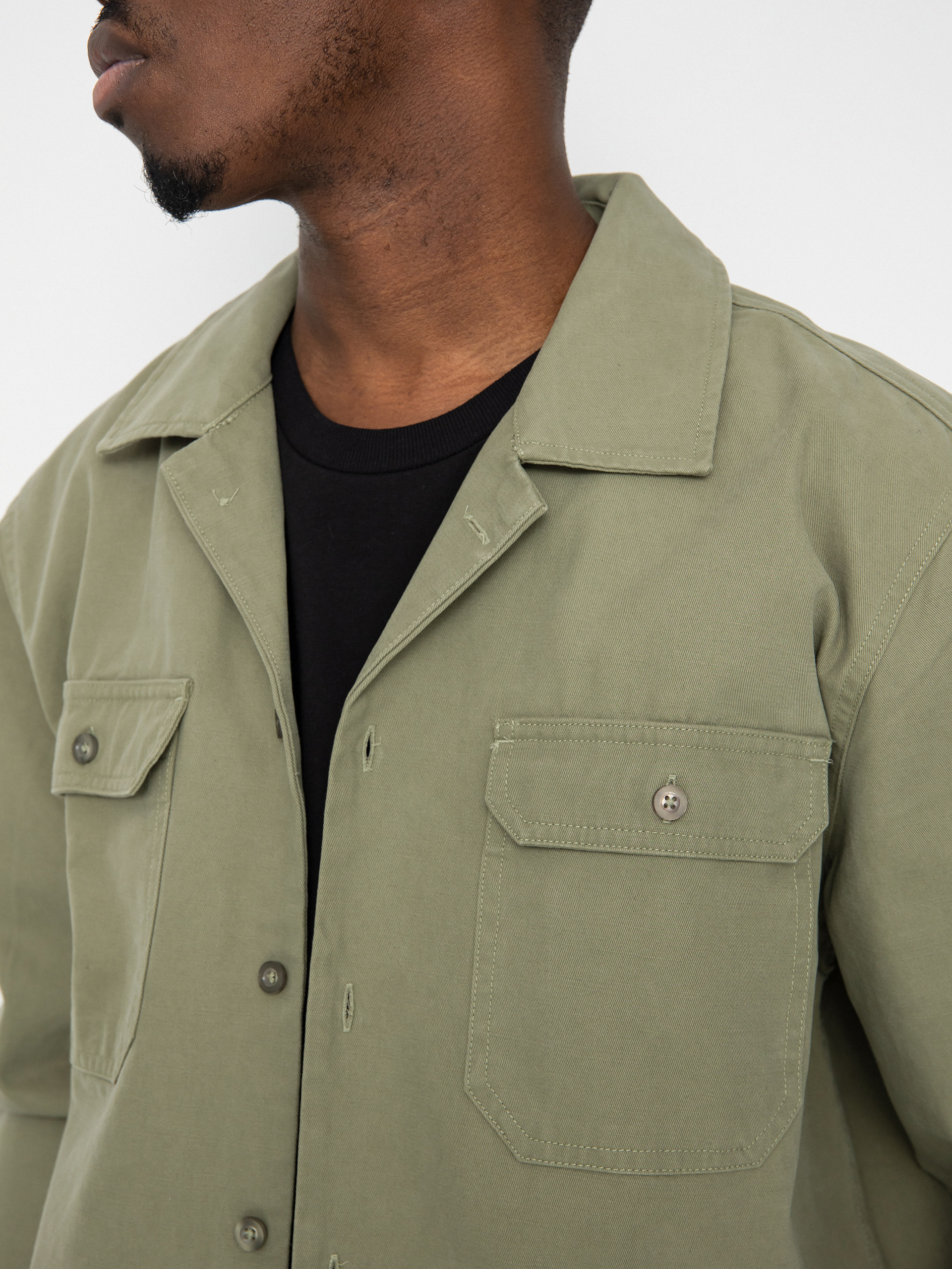 Brixton Bowery Surplus Overshirt Ls Shirt (olive surplus)