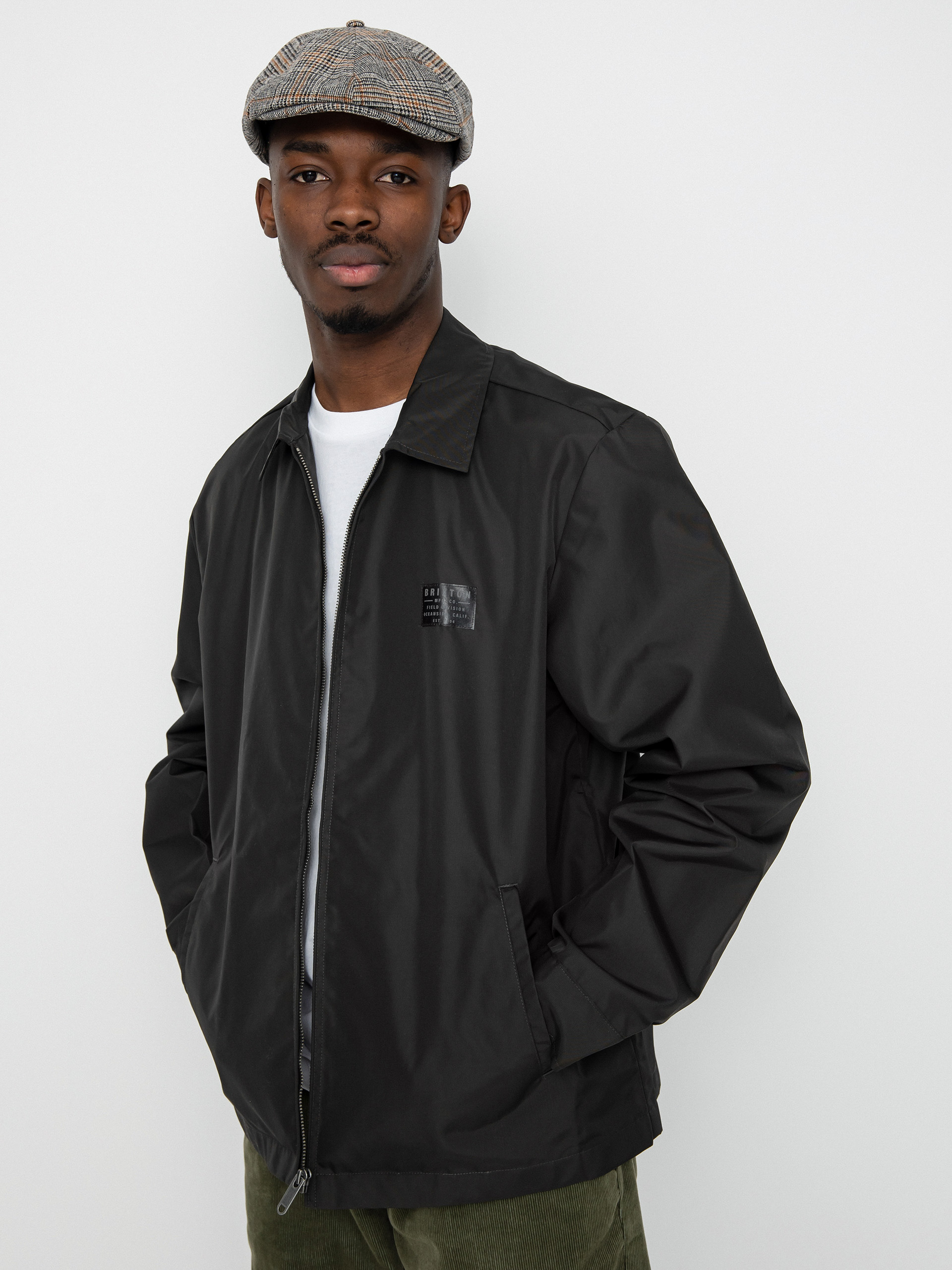 Brixton Utopia Vintage Nylon Jacket (washed black)