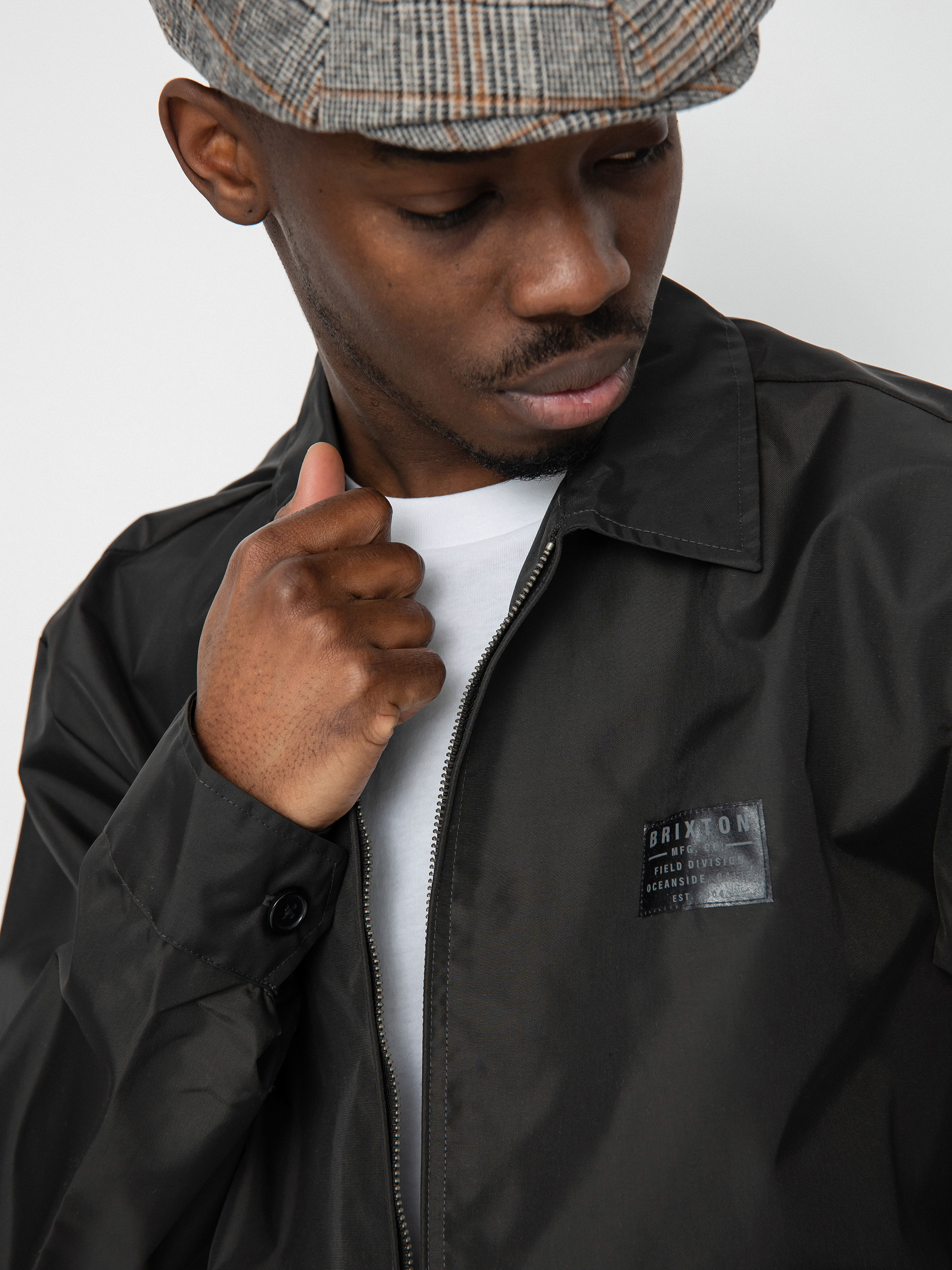 Brixton Utopia Vintage Nylon Jacket (washed black)
