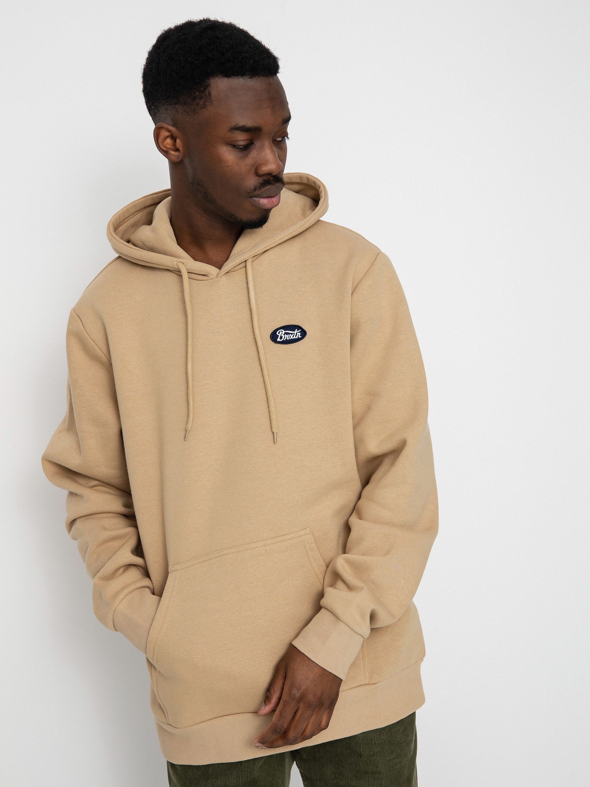 Brixton Parsons Patch HD Hoodie (sand)