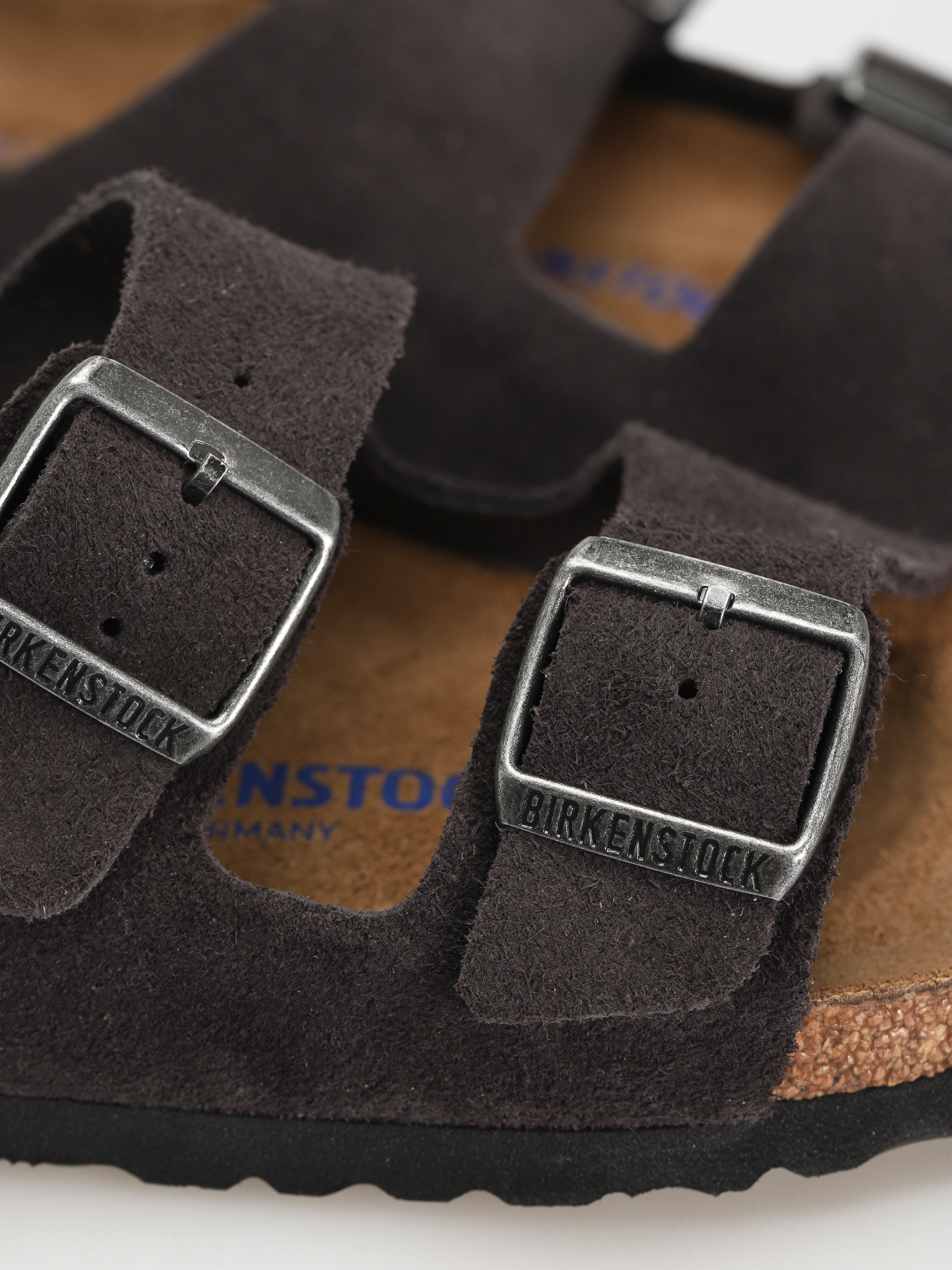 Birkenstock Arizona Suede Narrow Flip-flops Wmn (velvet grey)