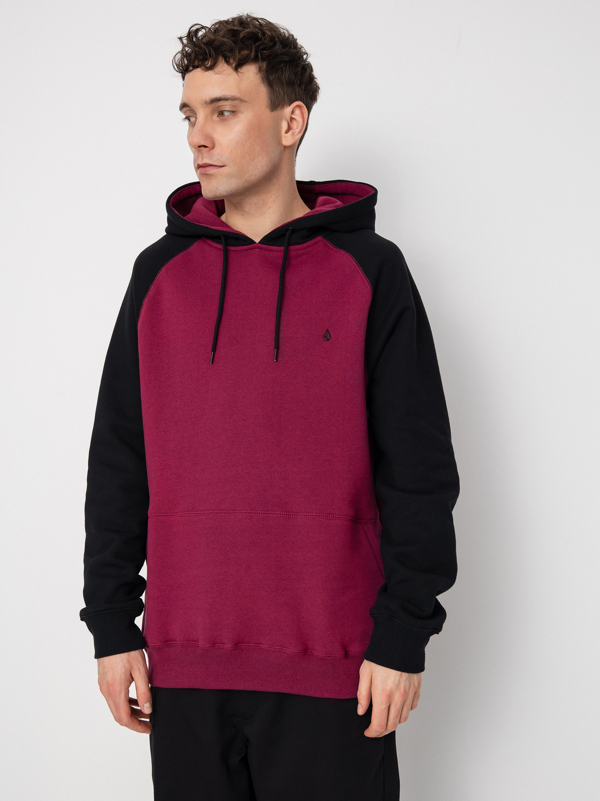 Volcom Men's Homak Pullover Hoodie - Slim Fit Cotton Blend Fleece - View #3