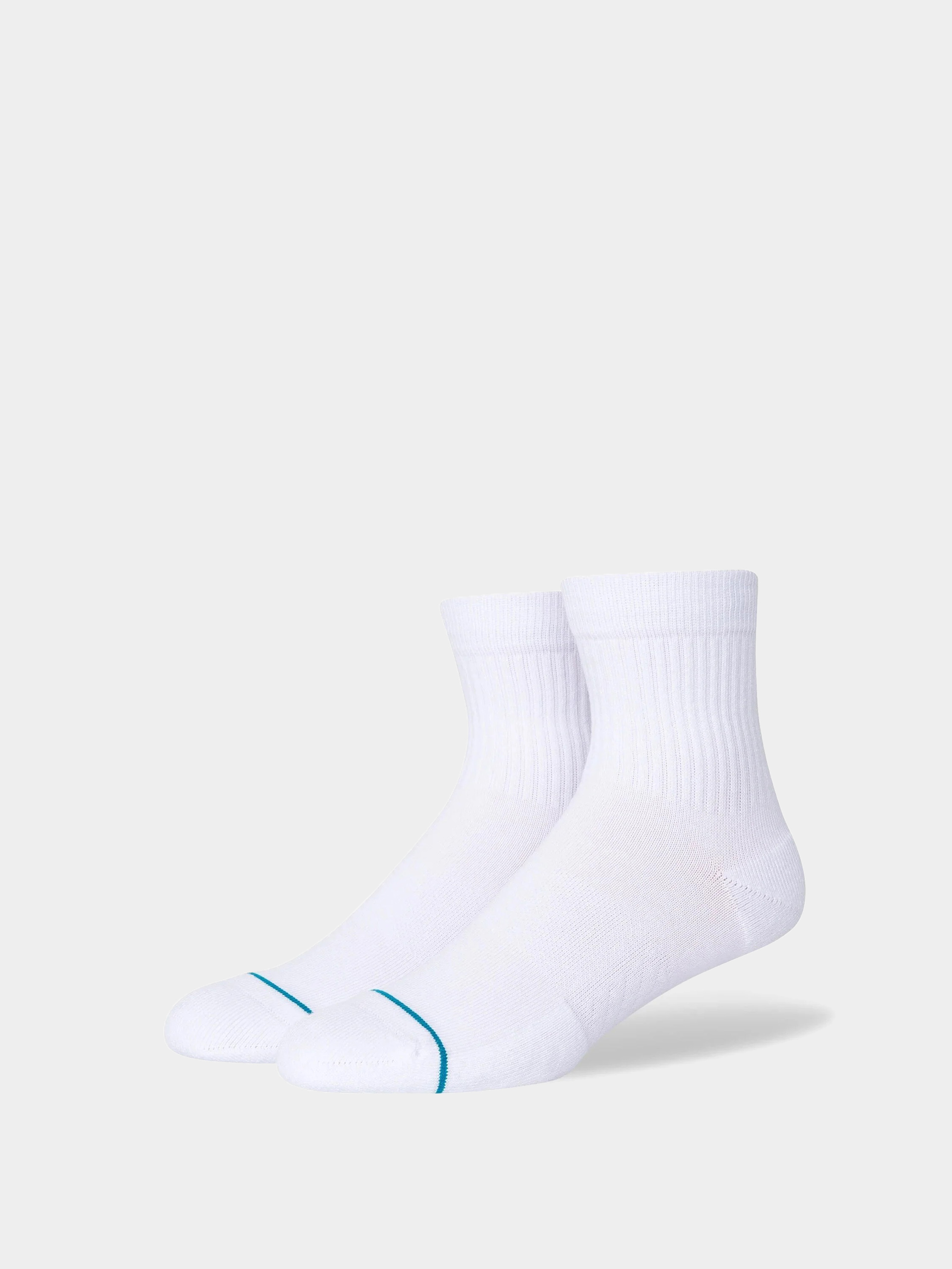 Stance Icon Quarter 3 Pack Socks (white)