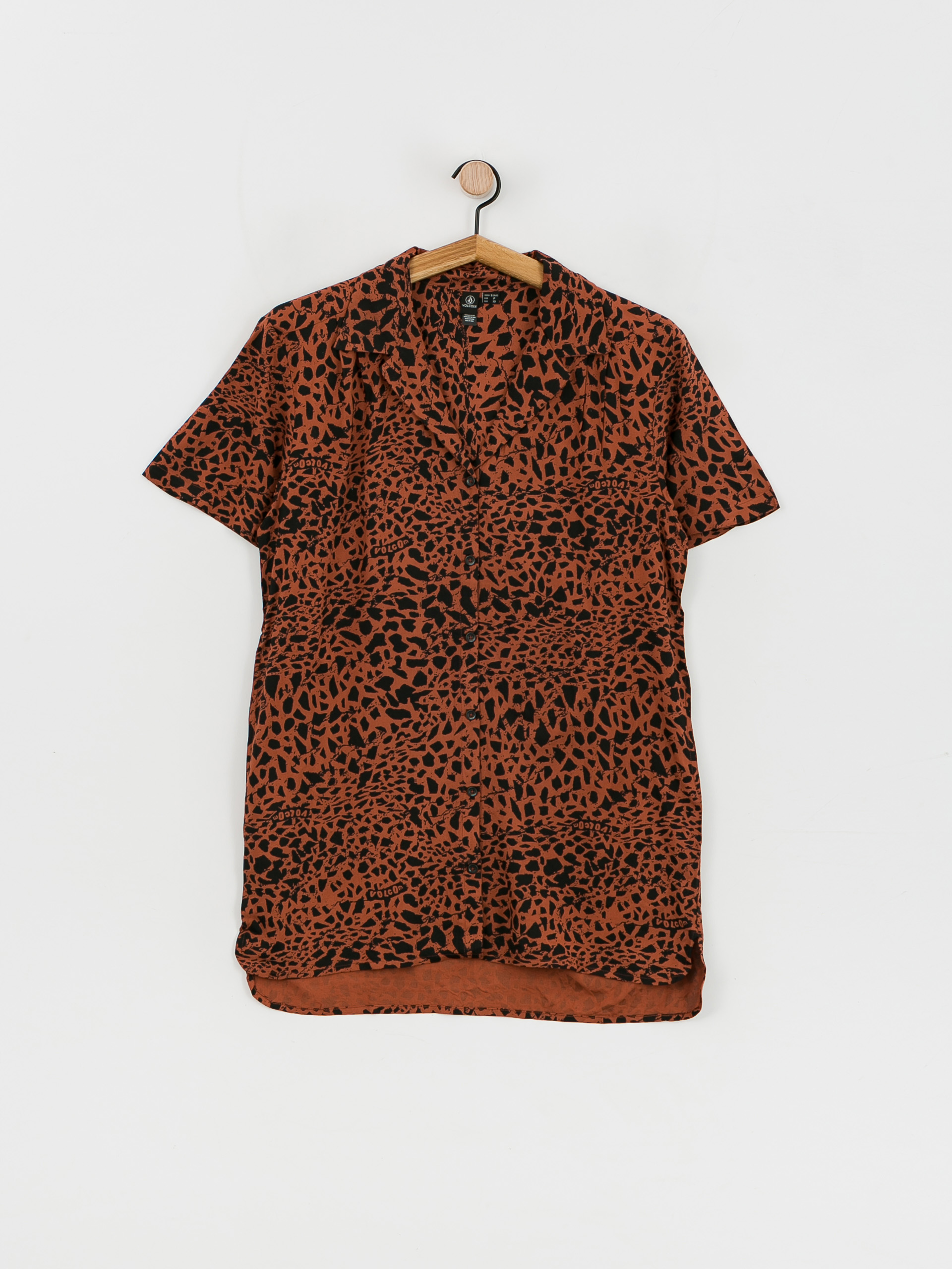Volcom Dino Tea Tunic Shirt Wmn (dark clay)