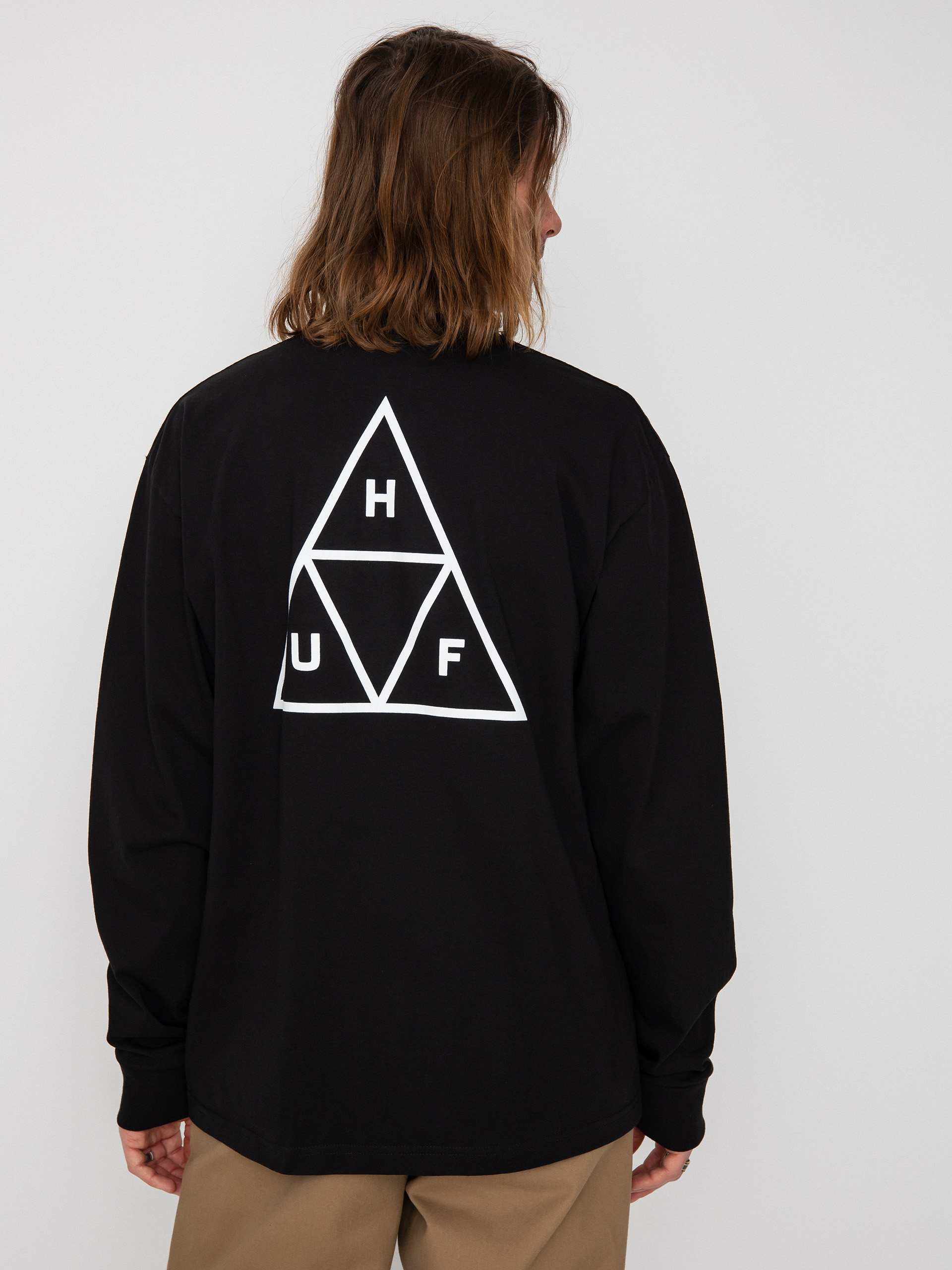 HUF Triple Triangle Longsleeve (black)