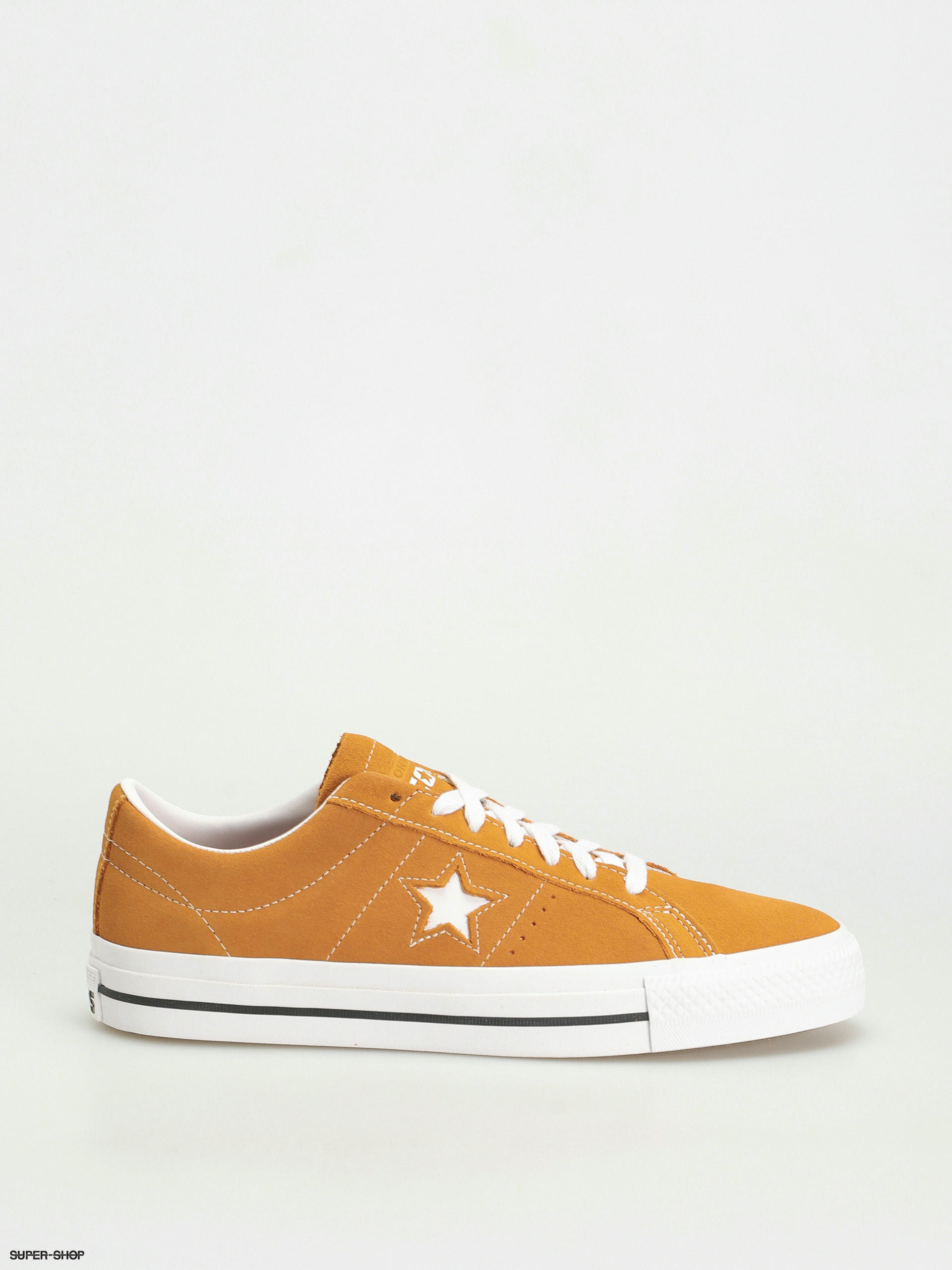 Brown converse one star best sale