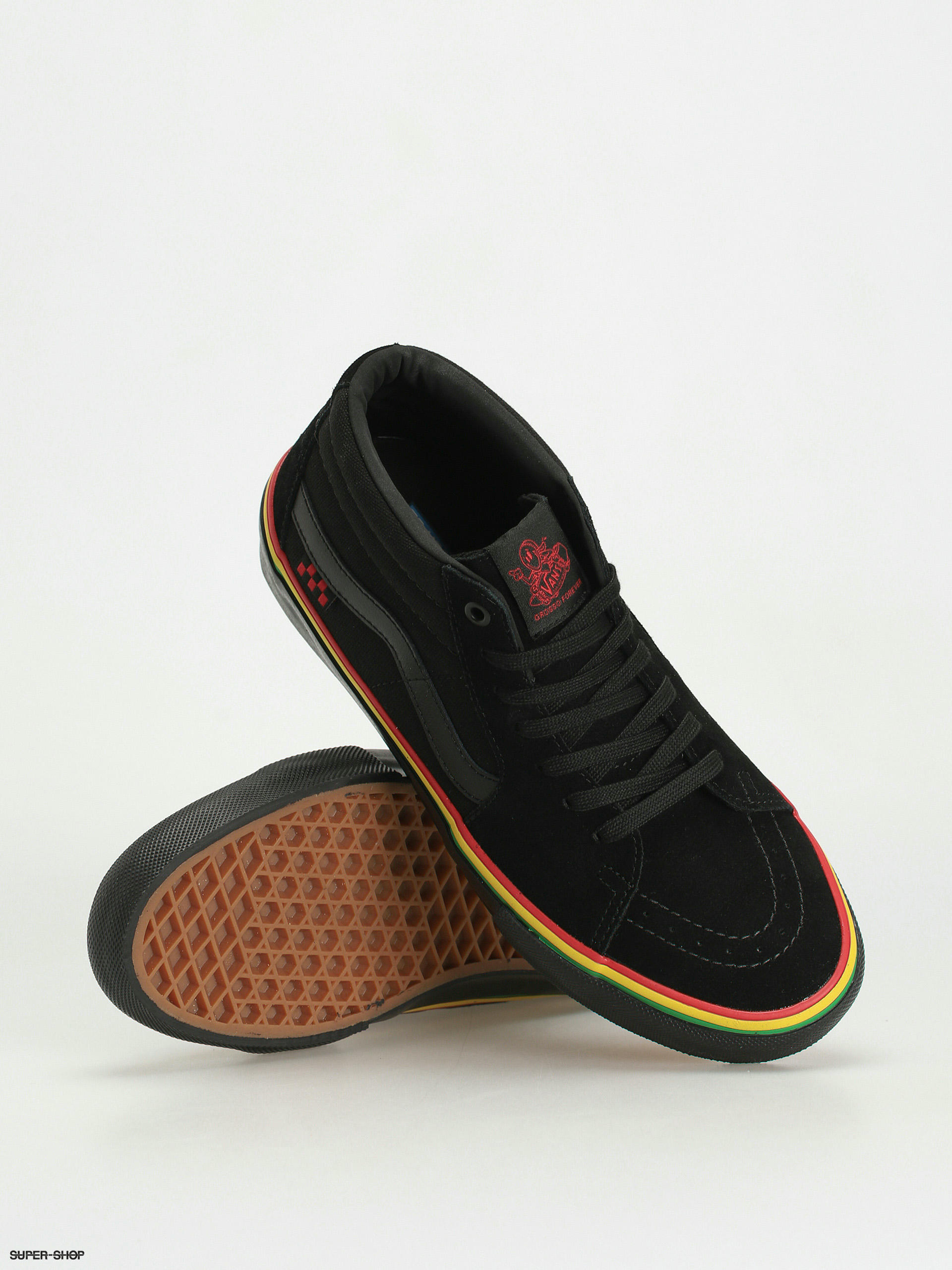 Black hotsell rasta vans