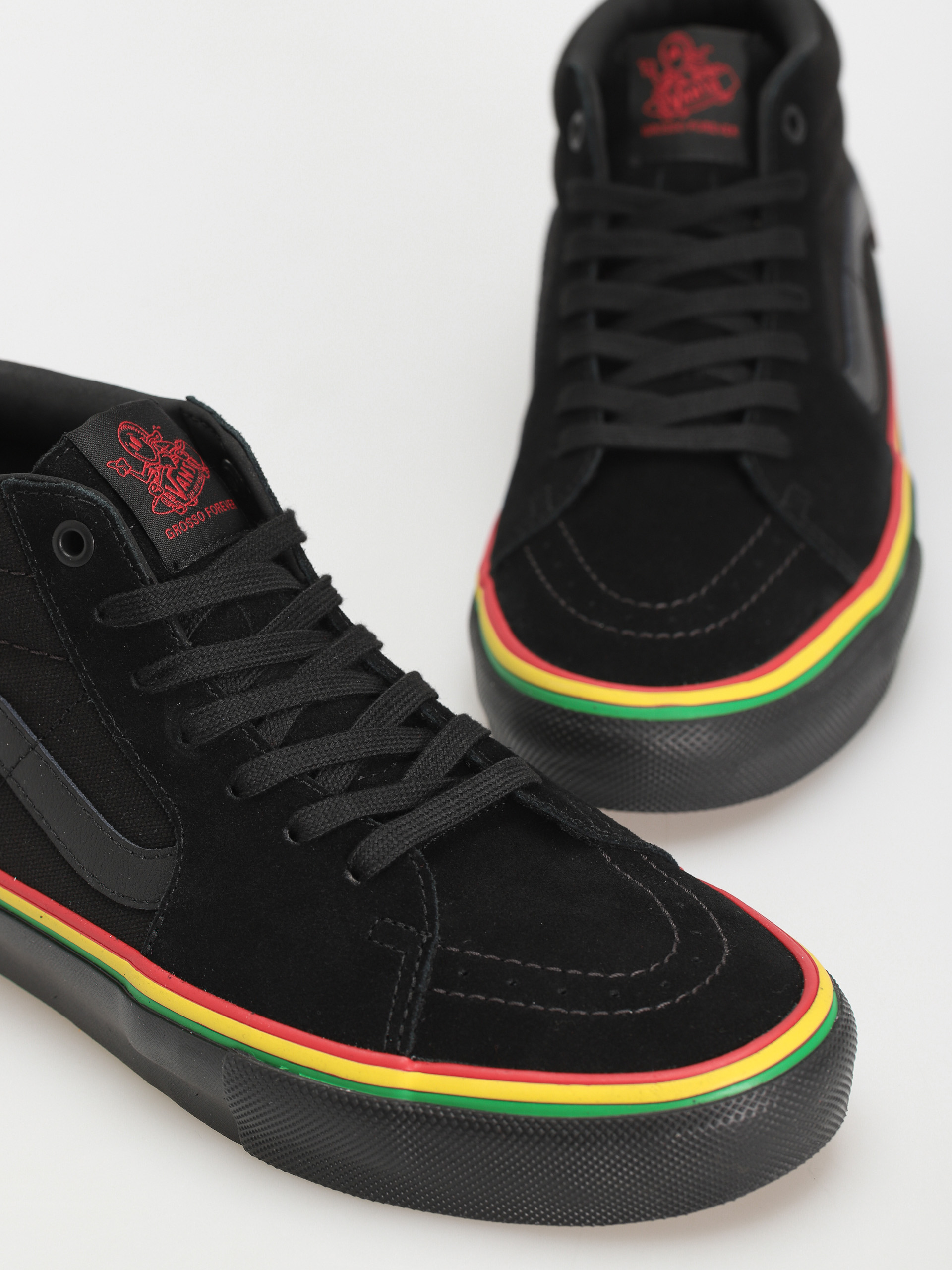 Vans Skate Grosso Mid Shoes (rasta black)