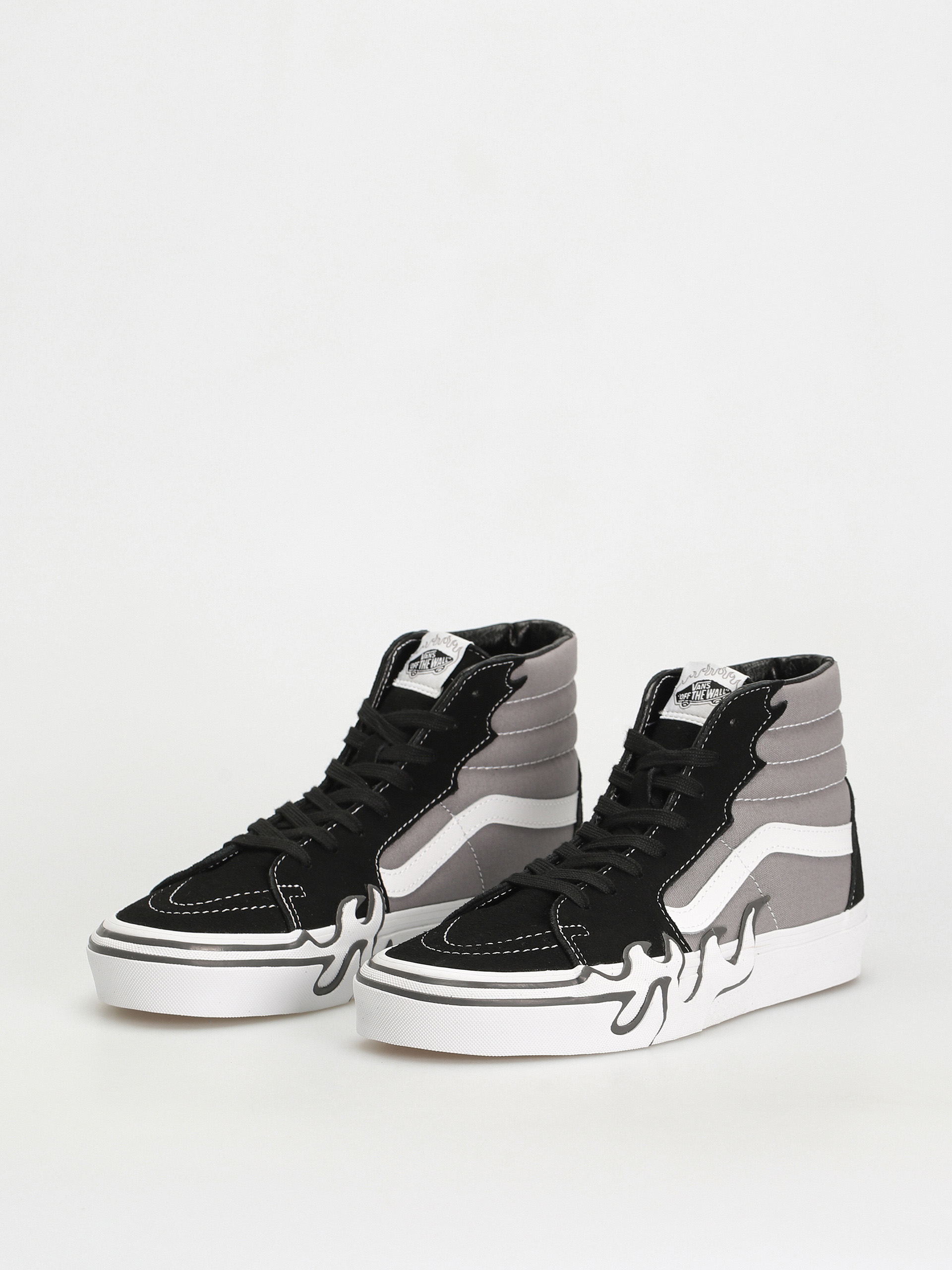 Vans Sk8 Hi Flame Shoes (gray)