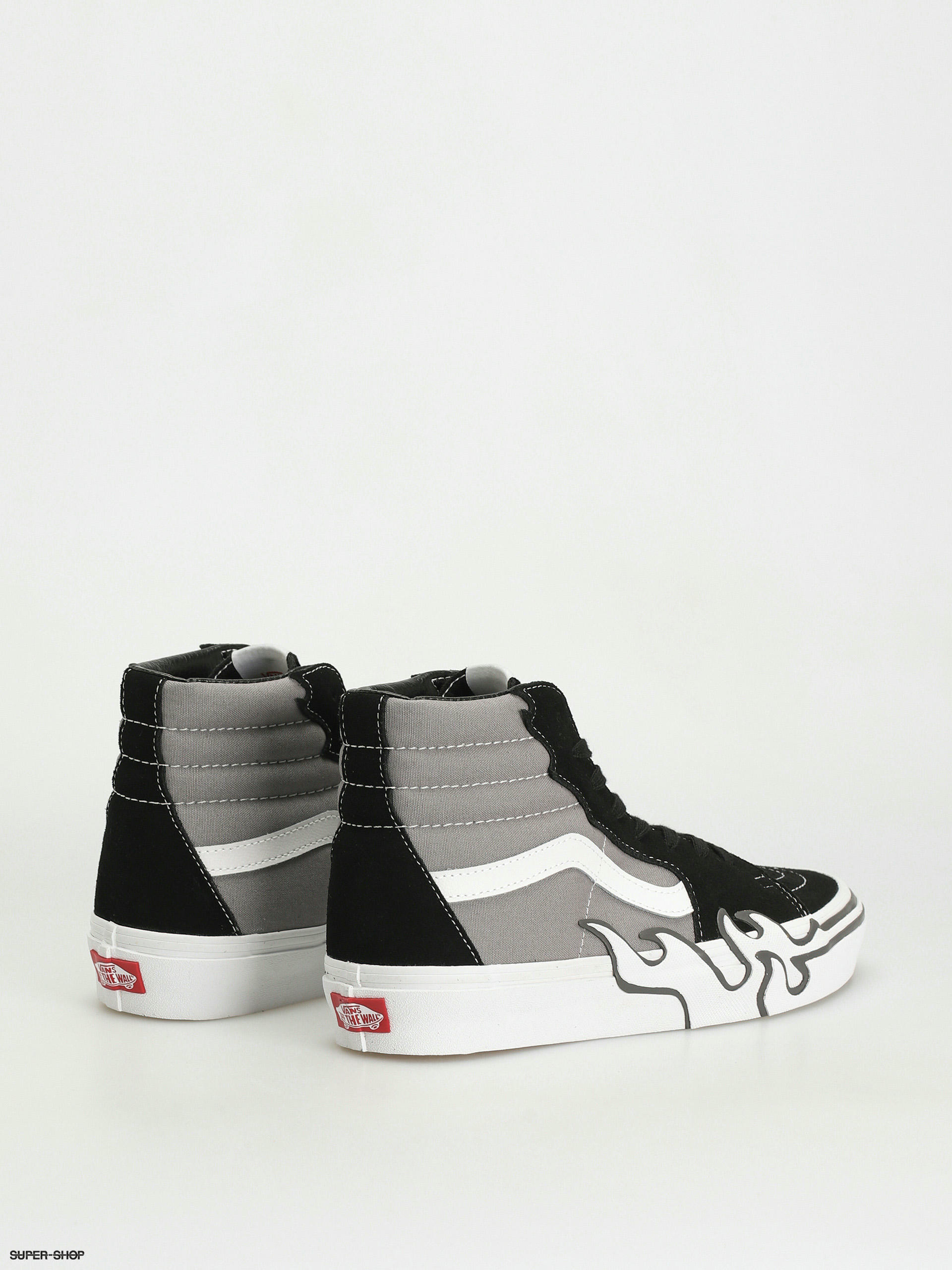 Vans Sk8 Hi Flame Shoes (gray)