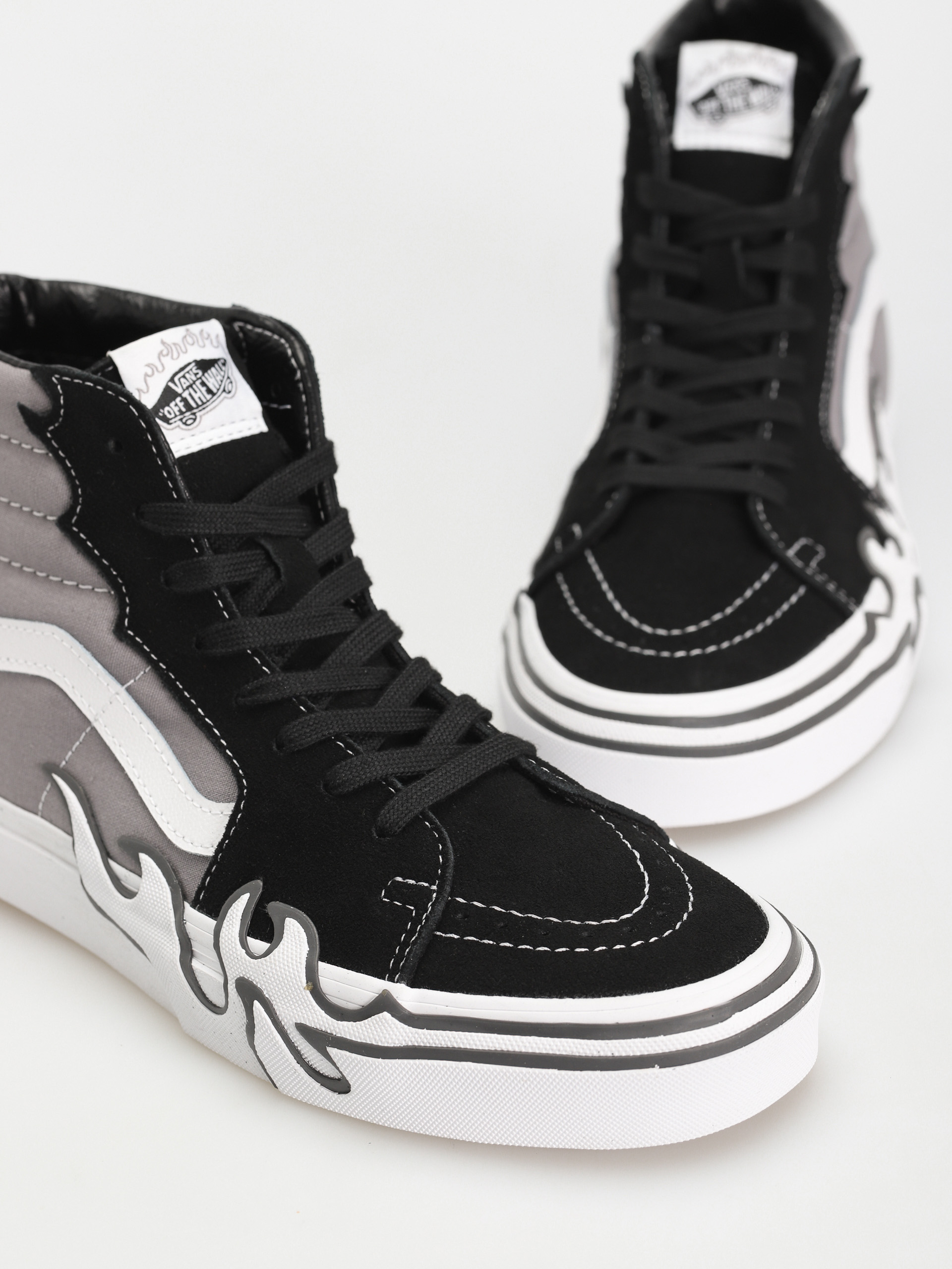 Vans Sk8 Hi Flame Shoes (gray)