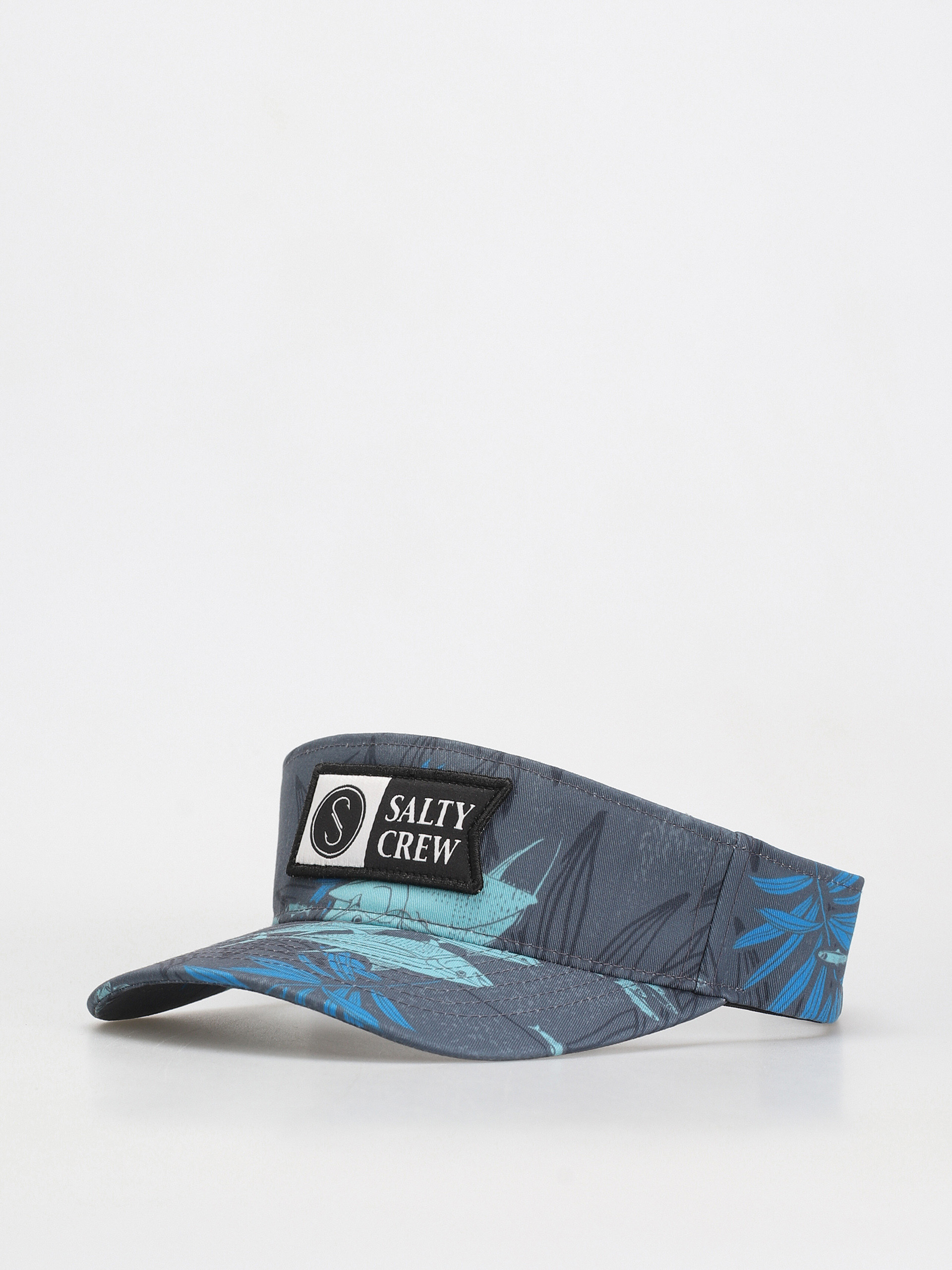 Salty Crew Dasek Alpha Flag Visor Cap (charcoal)