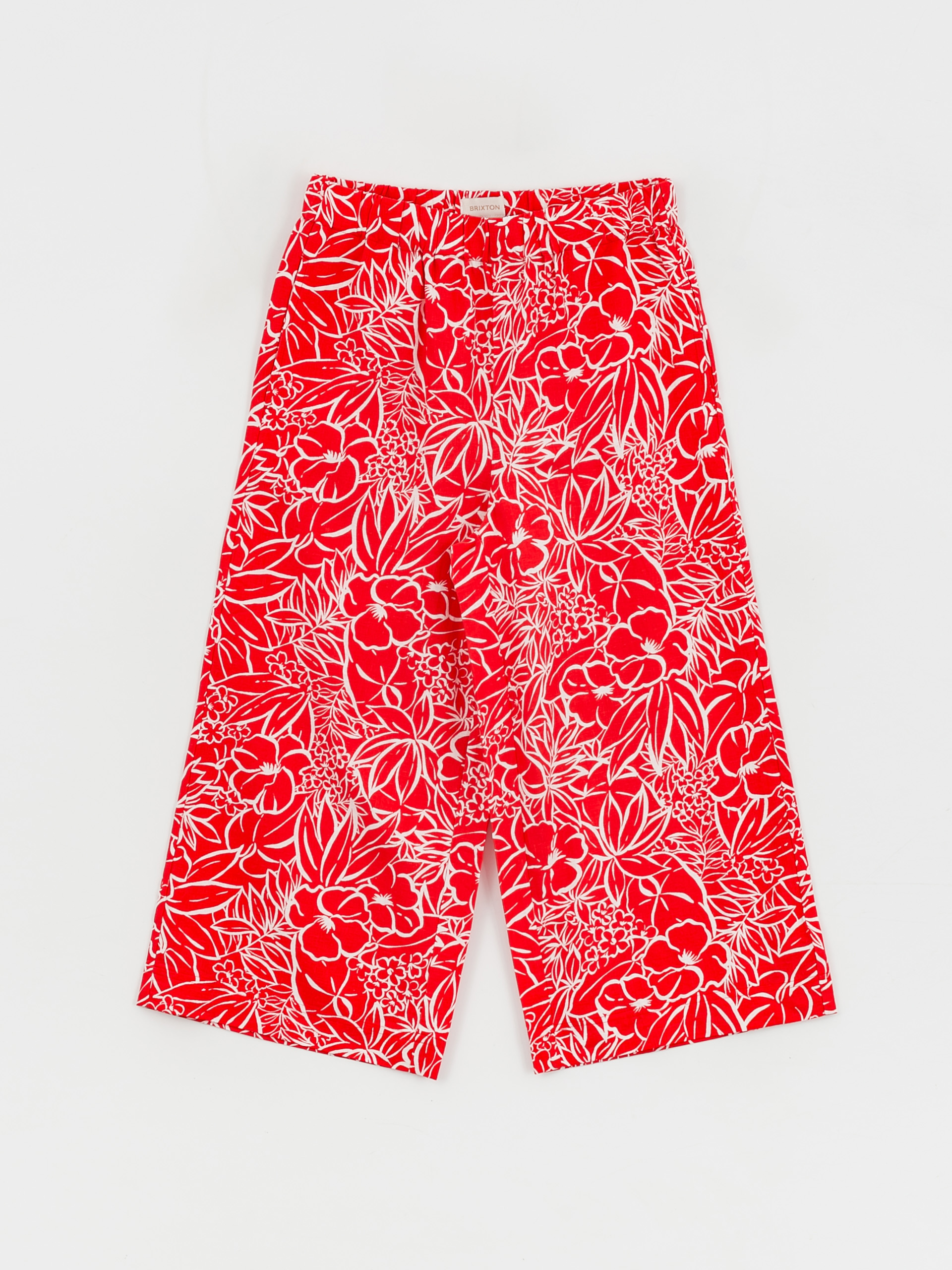 Brixton Indo Linen Wide Leg Pants Wmn (aloha red)