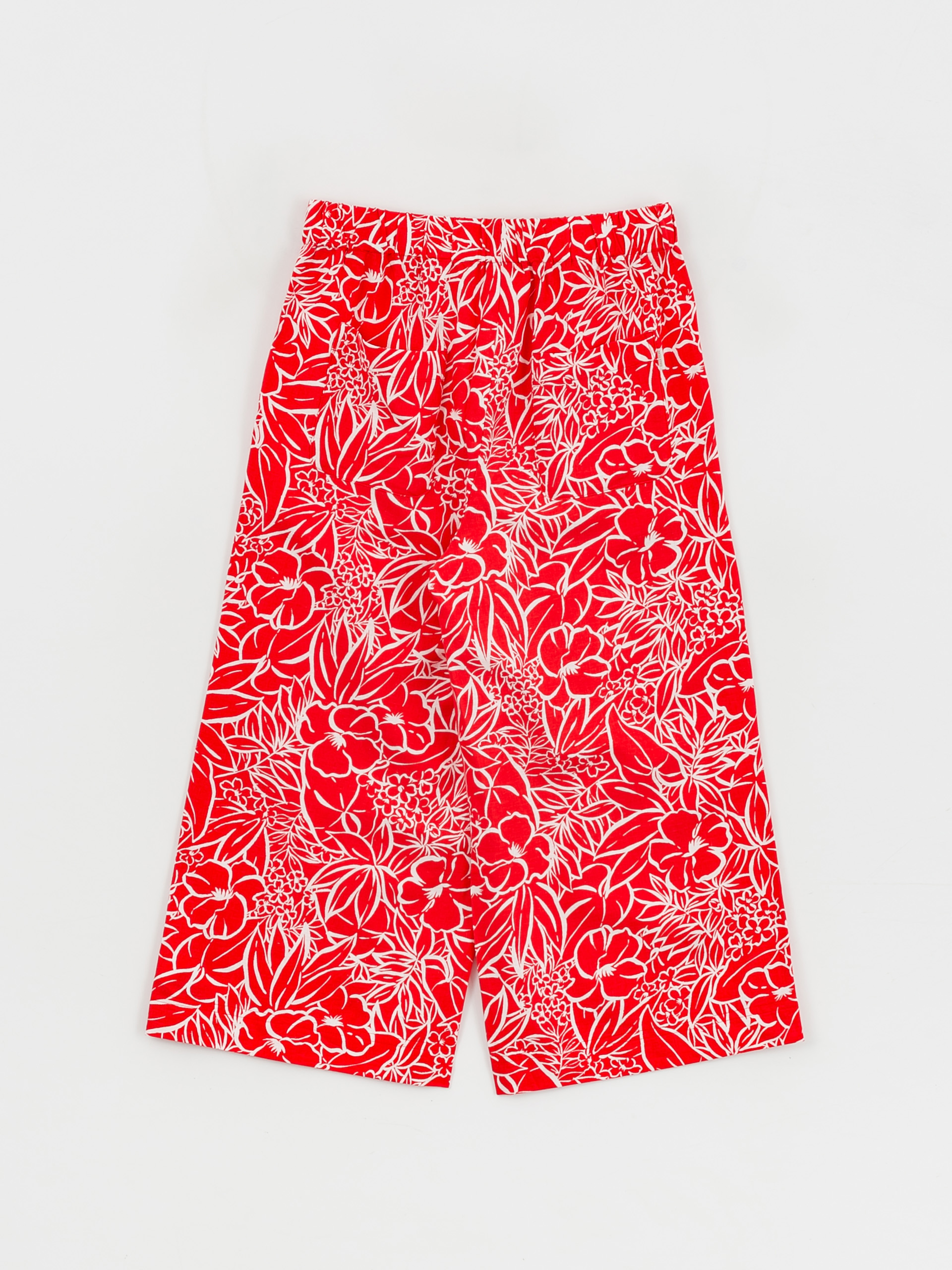 Brixton Indo Linen Wide Leg Hose Wmn (aloha red)