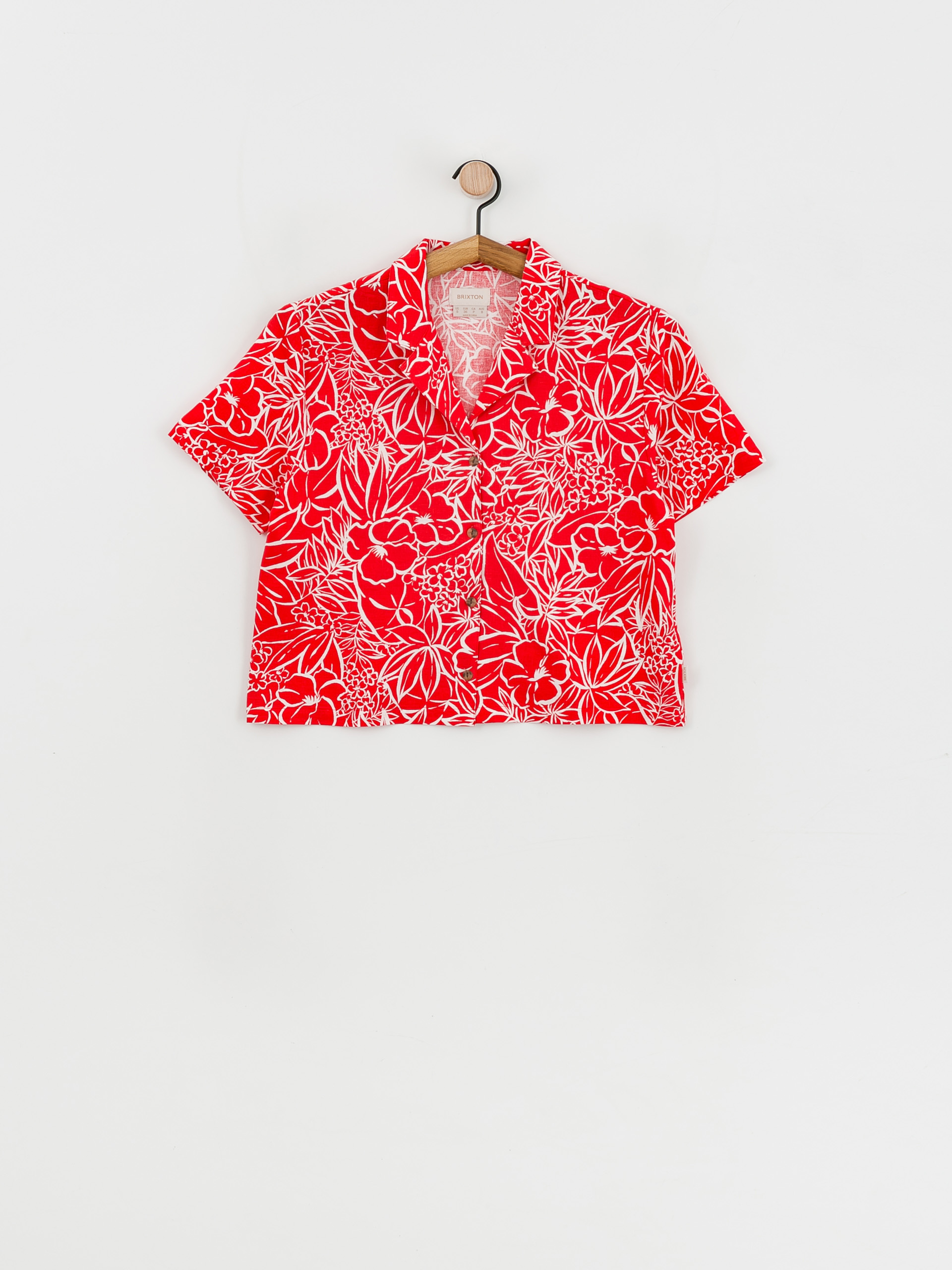 Brixton Indo Linen Shirt Wmn (aloha red)