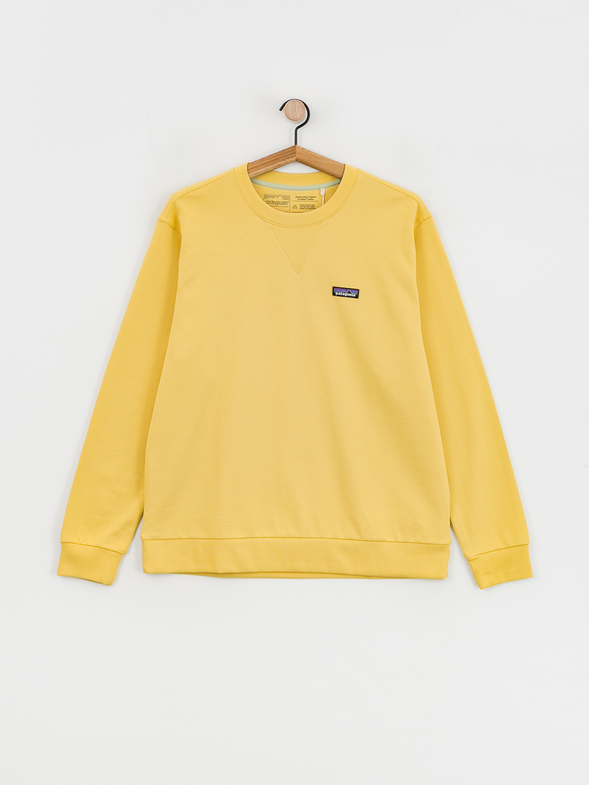 Patagonia Regenerative Organic Certified Cotton Crewneck Sweatshirt (surfboard yellow)