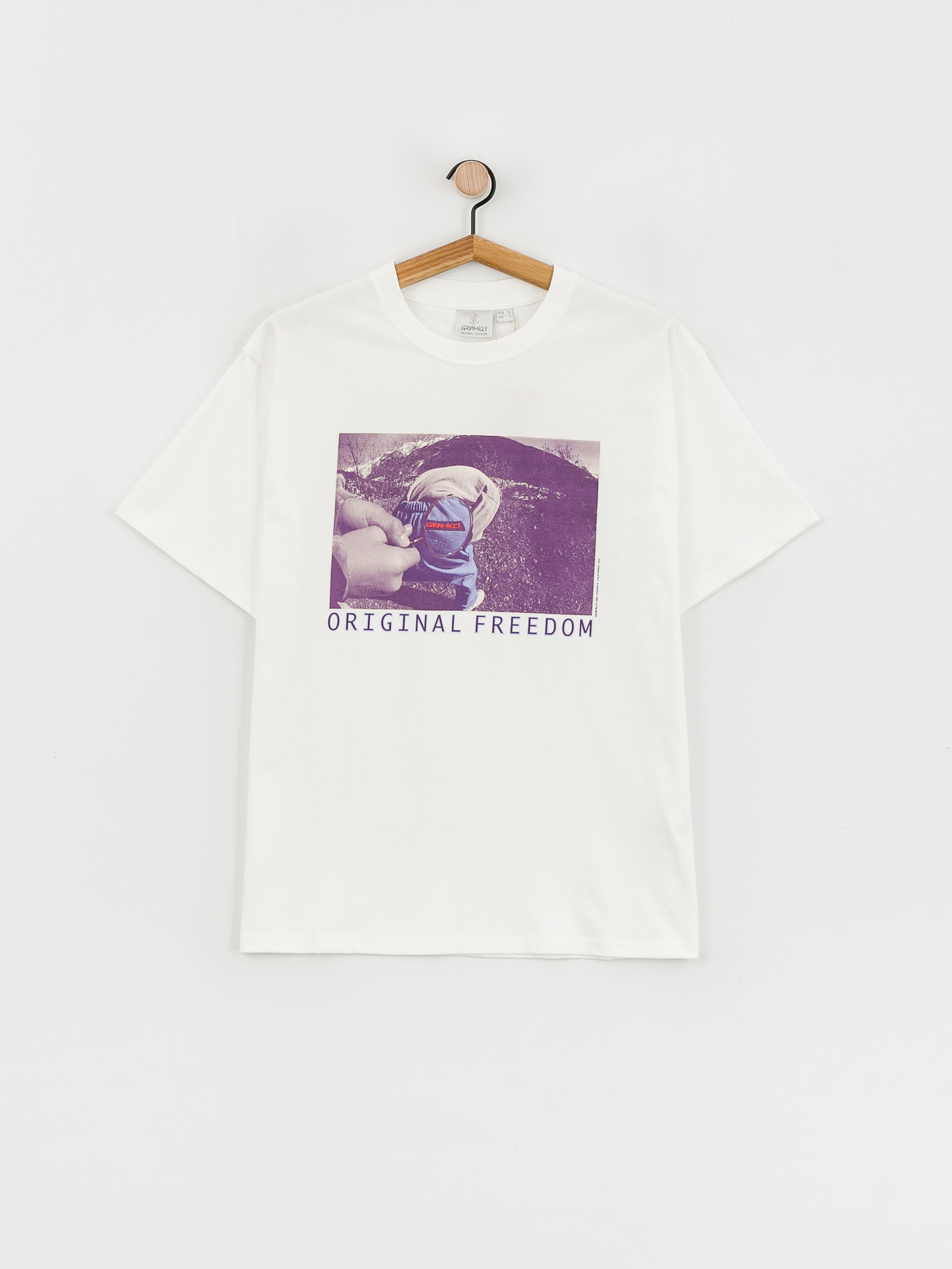 【関税込み】Gramicci ホワイト Original Freedom Tシャツ ORIGINAL FREEDOM TEE | GRAMICCI Official Global Online Store