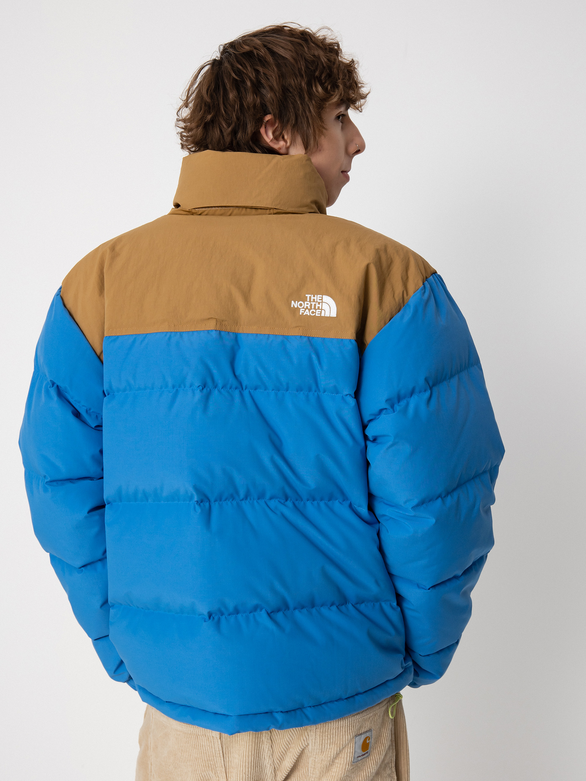 The North Face 92 Low-Fi Hi-Tek Nuptse Jacke (super sonic blue/utility brown)