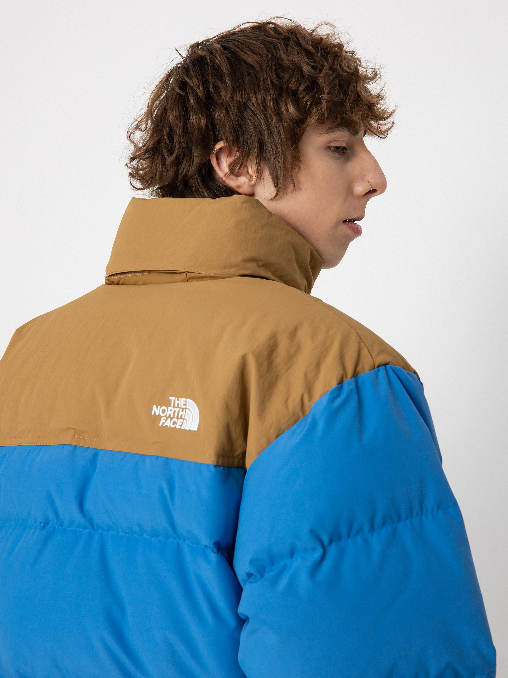 The North Face 92 Low-Fi Hi-Tek Nuptse Jacket (super sonic blue/utility brown)