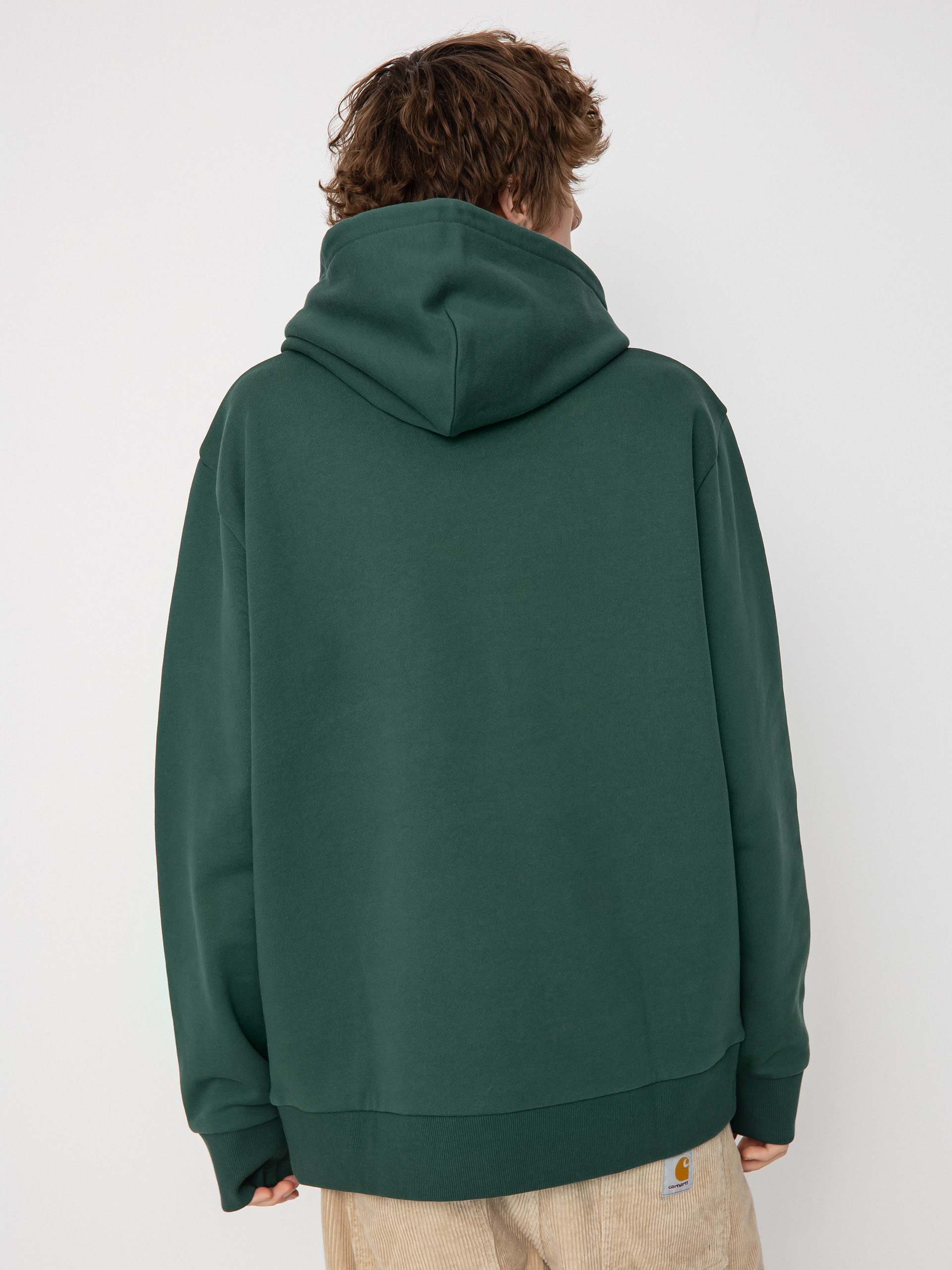 Carhartt WIP Script Embroidery HD Hoodie (treehouse/white)