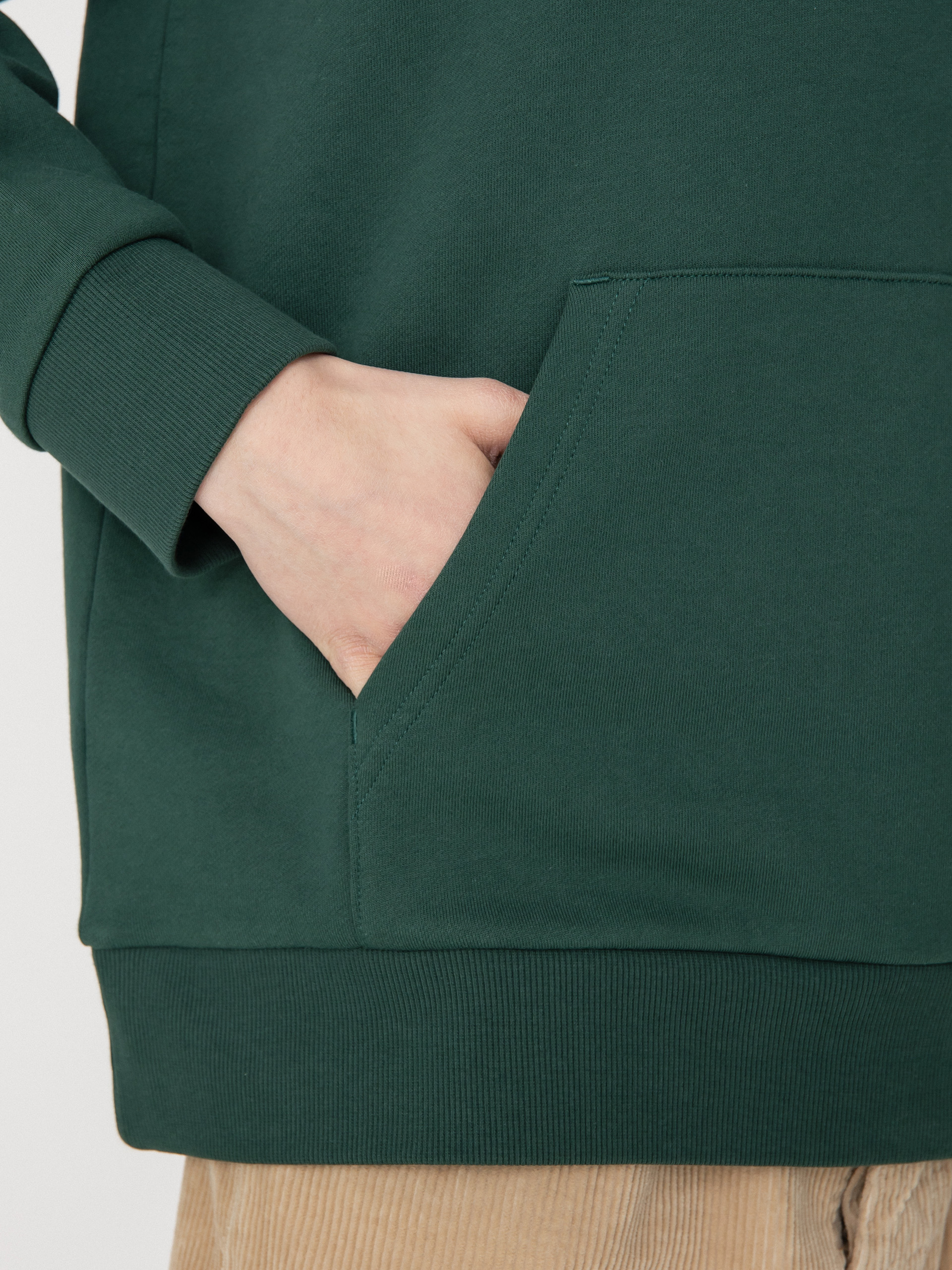 Carhartt WIP Script Embroidery HD Hoodie (treehouse/white)